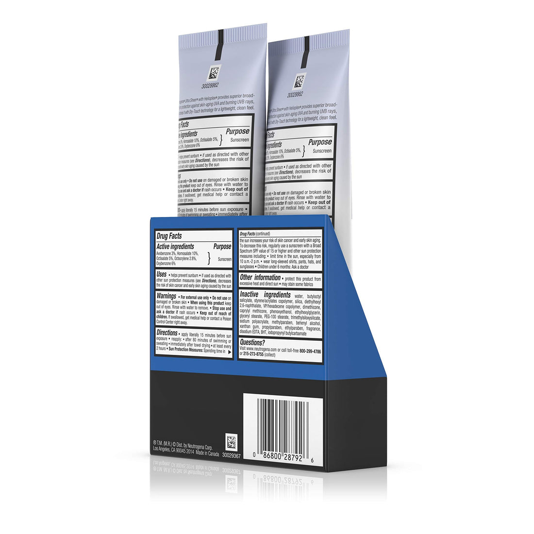 Neutrogena Ultra Sheer Dry-Touch Sunscreen SPF 45, 3 oz (Pack of 2)