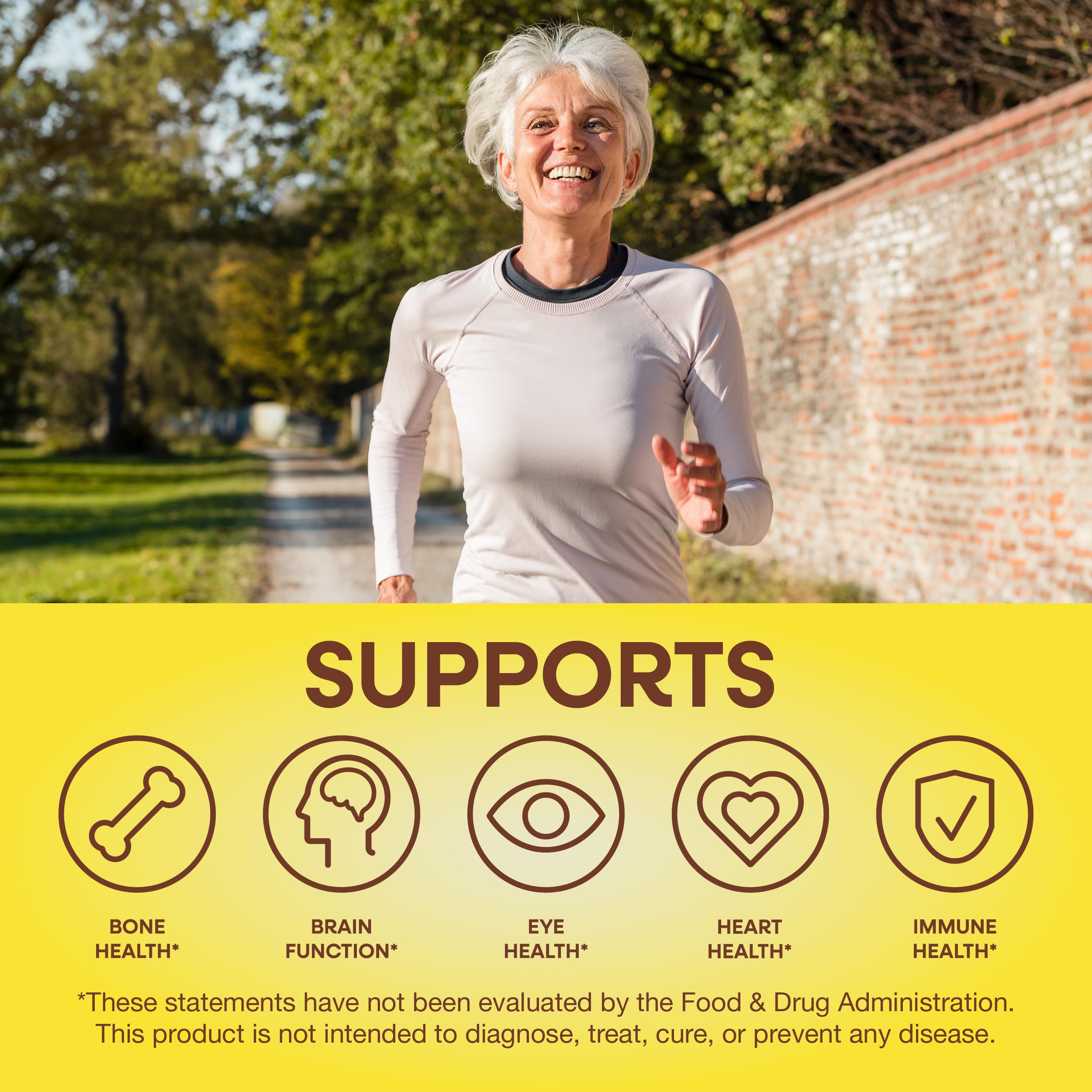 Nature's Way Alive! Women’s 50+ Daily Gummy Multivitamins, Supports Multiple Body Systems*, Supports Healthy Heart, Brain & Bones,* B-Vitamins, Mixed Berry Flavored, 60 Gummies (Packaging May Vary)