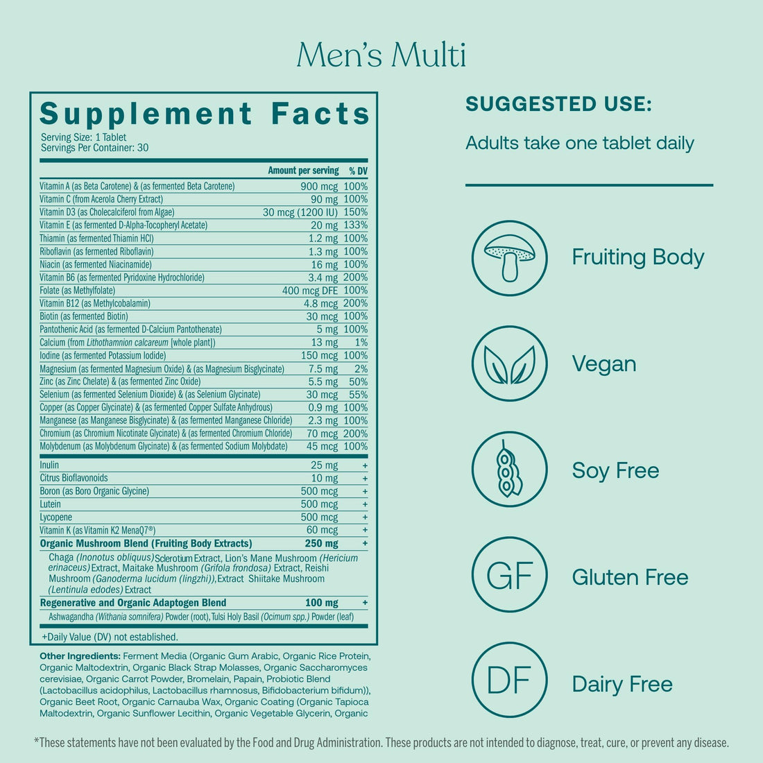 True Grace One Daily Men’s Multivitamin (30 Vegan Tablets) + One Daily Women’s Multivitamin (30 Vegan Tablets) - Non-GMO & Gluten Free - 30-Day Supply of Each