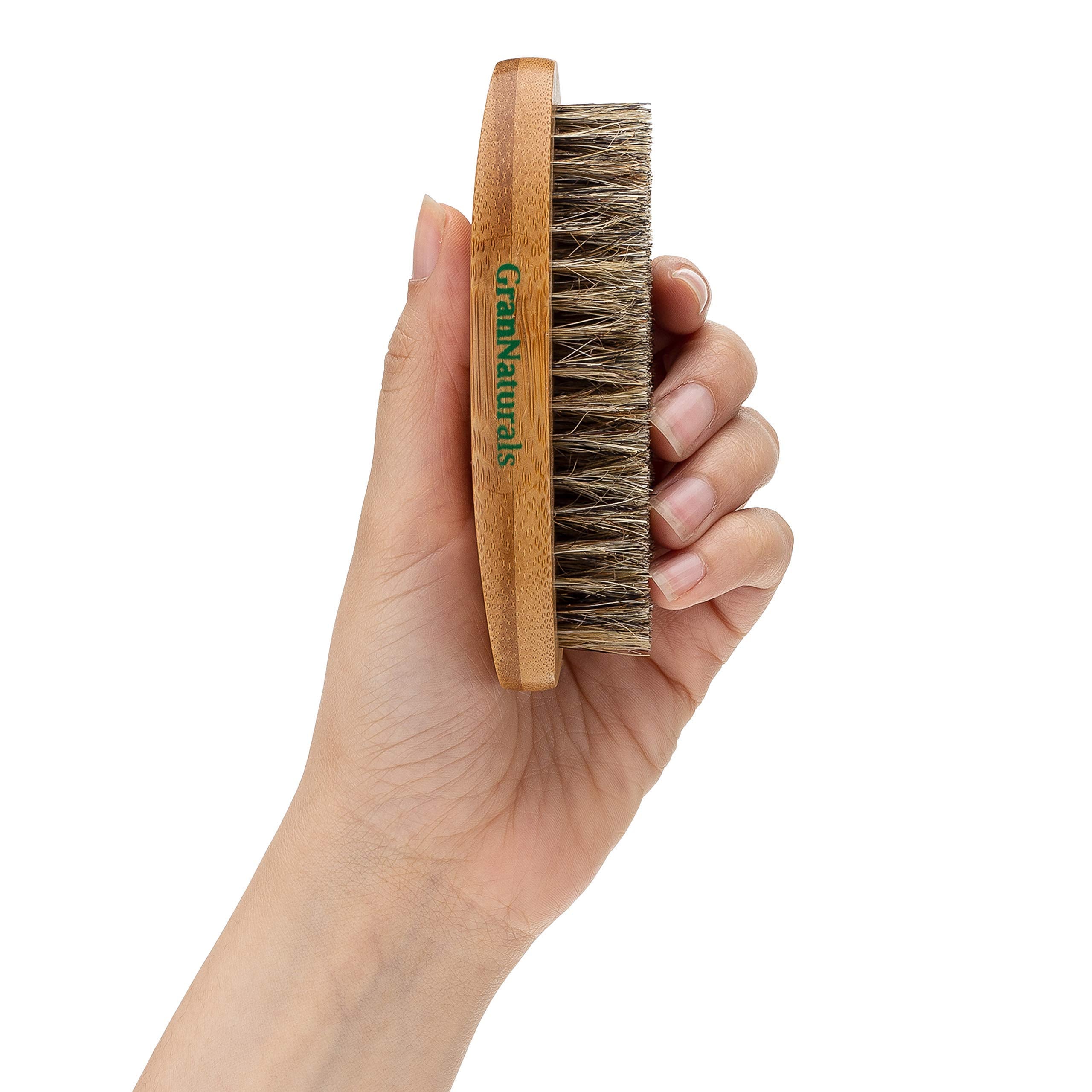 GranNaturals Boar Bristle Military Style Hair Brush