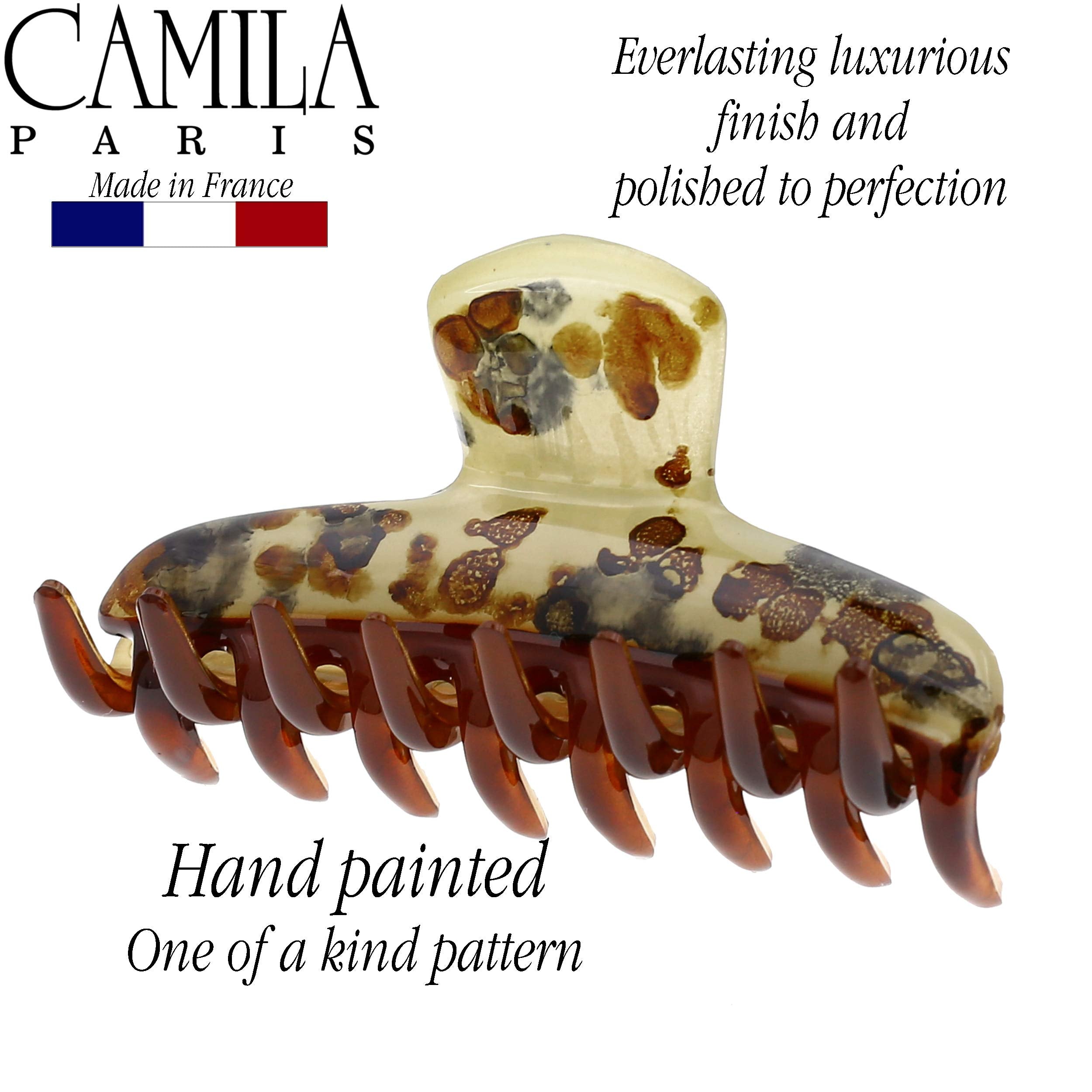Camila Paris MP30 French Hair Clips for Women, Girls Hair Claw Clips Jaw Fashion Durable and Styling Hair Accessories for Women, Strong Hold No Slip Grip, Made in France