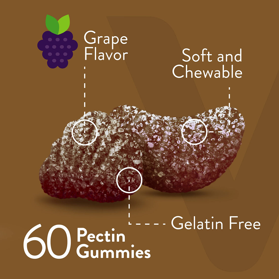 Iron Gummies 20mg + Vitamin C 26mg for Iron Deficiency and Anemia, Supports Energy, Blood Cell Formulation, Blood Builder, Vegan Supplements, Gluten Gelatin and GMO Free, Chewable Grape Gummy Chews