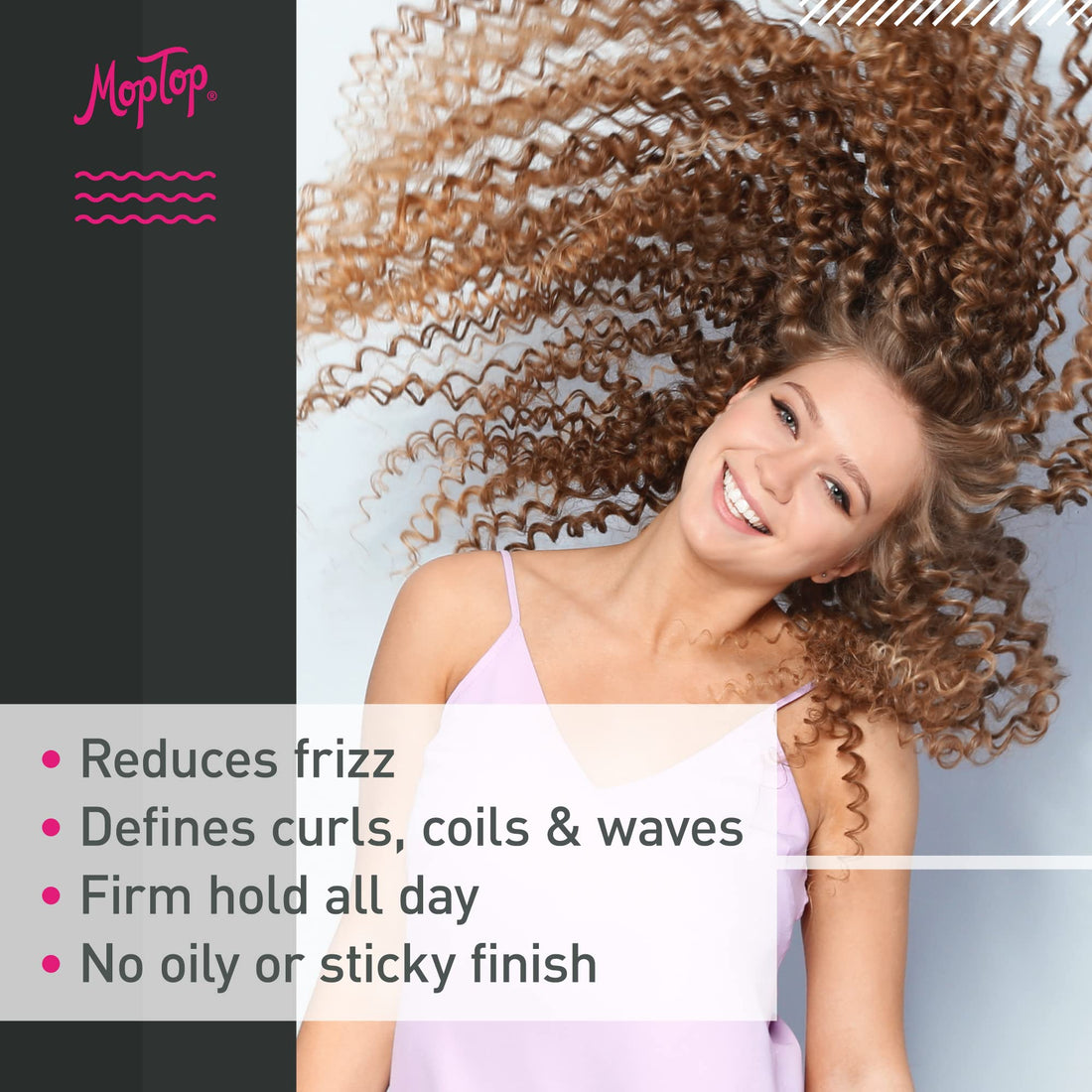 MopTop Anti-Frizz Medium Hold Gel 8oz