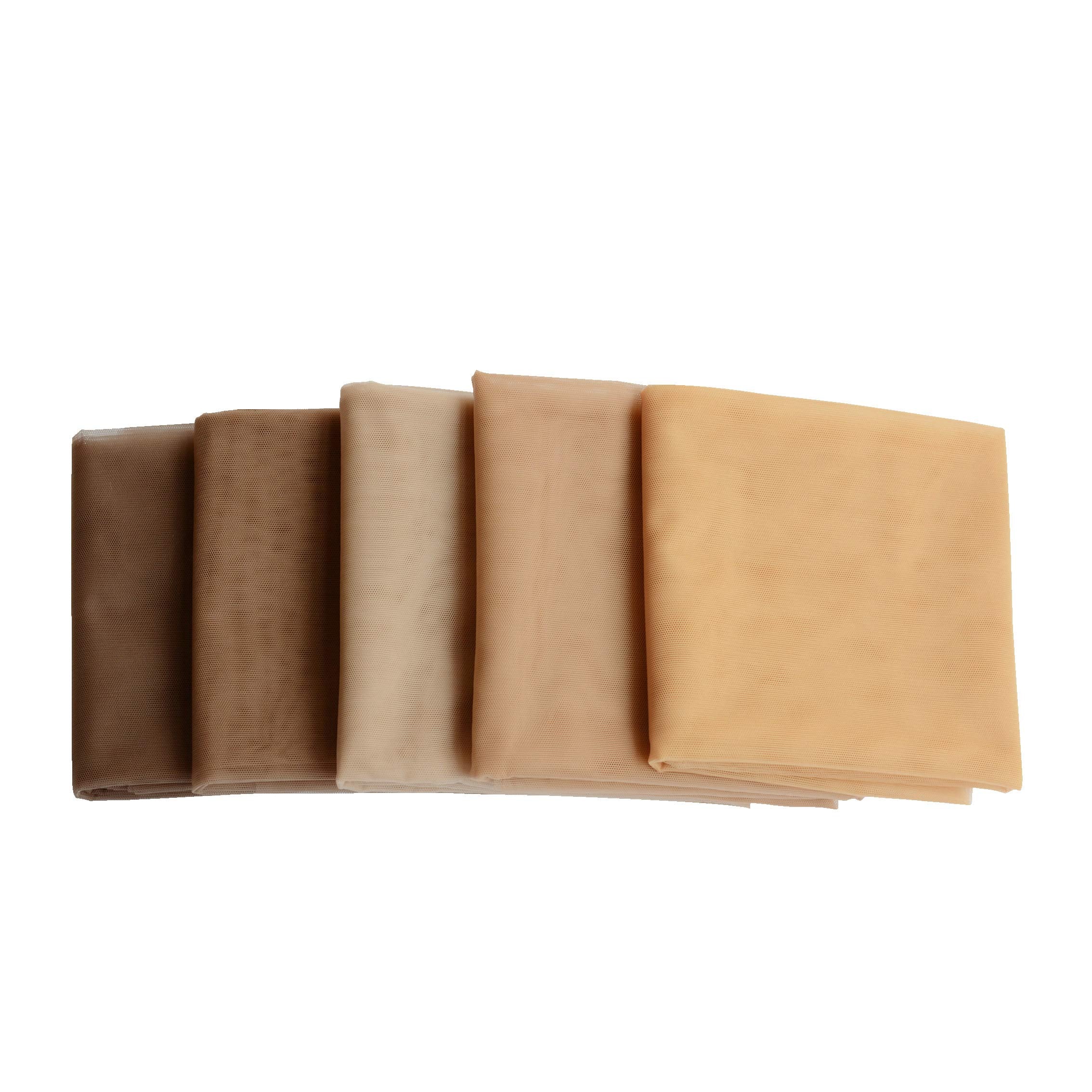 1/4 Yard Swiss Lace Net for Wig and Wig Caps Making or Lace Closure Hair Net for Repair Foundation Caps Wig Accessories (Beige)