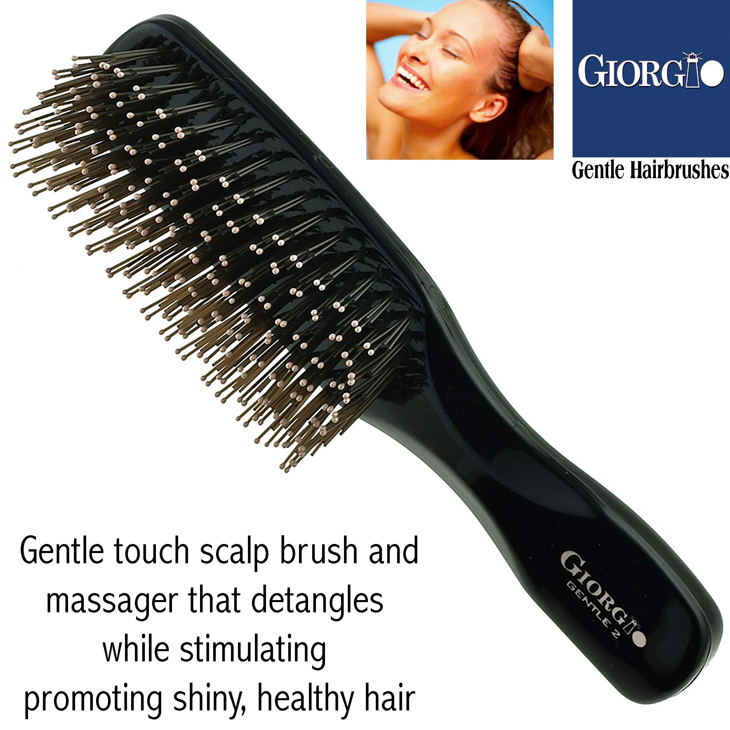 Giorgio Gentle Collection 2 Hair Brush Black