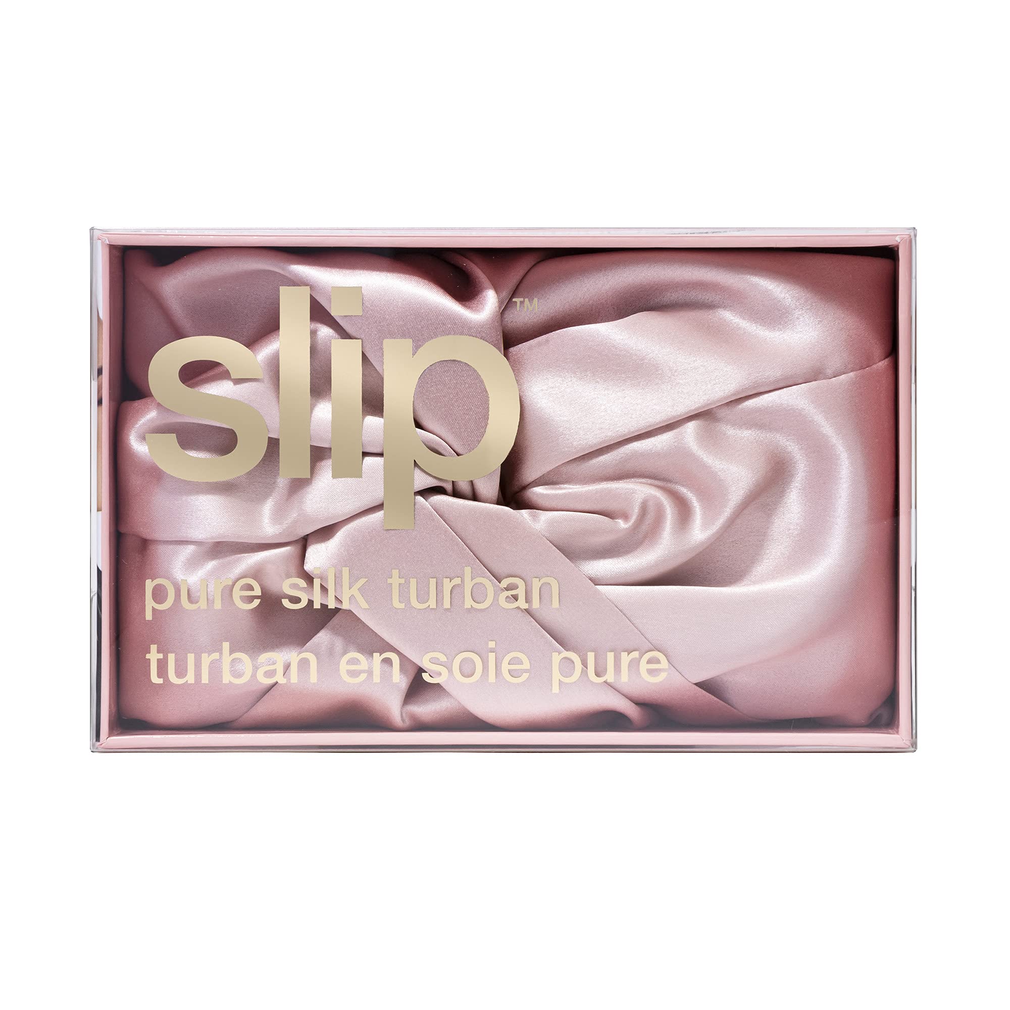 Slip Silk Pink Turban - Slipsilk Pure Mulberry 22 Momme Silk