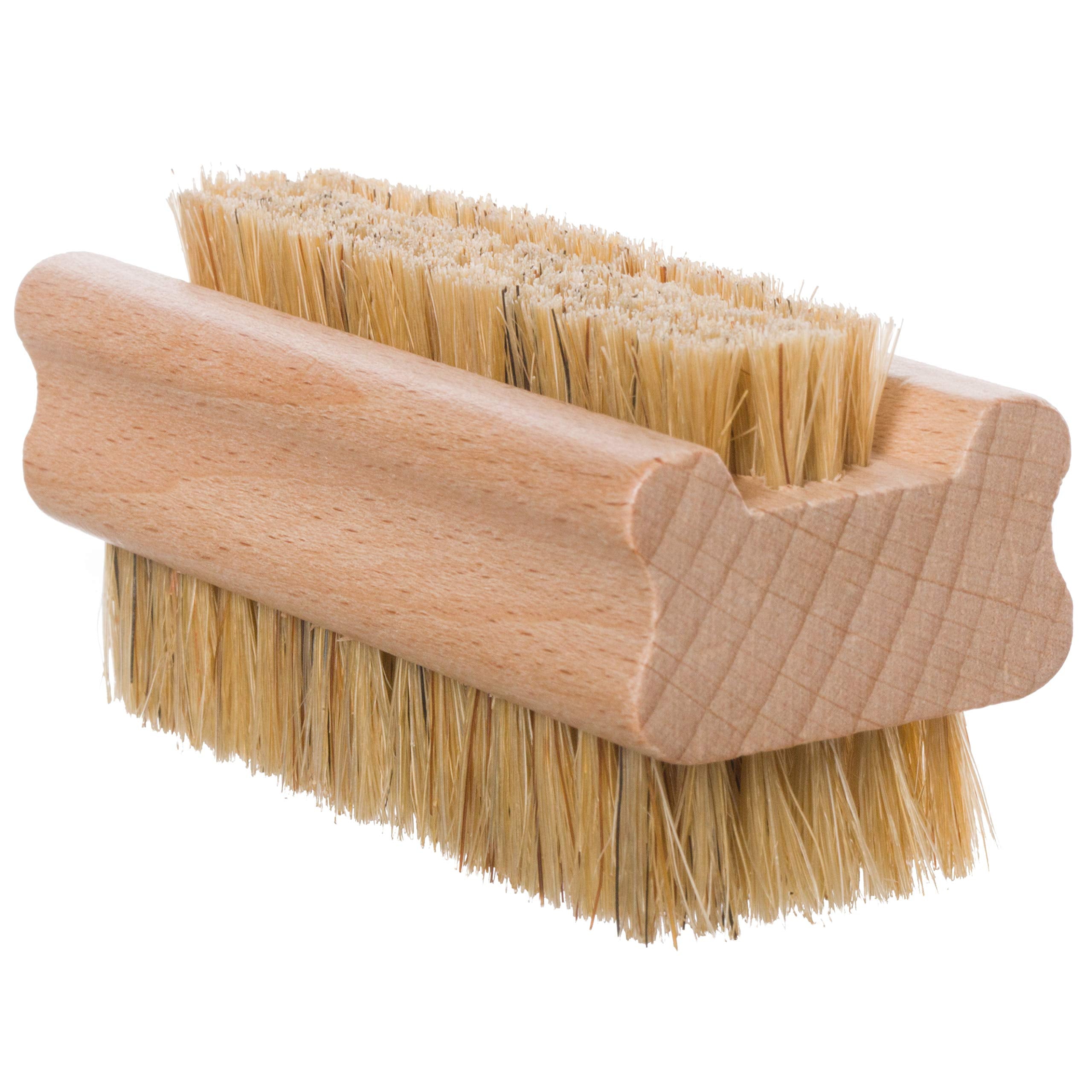 Set of 1, Untreated Beechwood with Pig Bristle : Bürstenhaus Redecker Natural Pig Bristle Nailbrush with Untreated Beechwood Handle, 3-3/4-Inches by 1-3/8-Inches