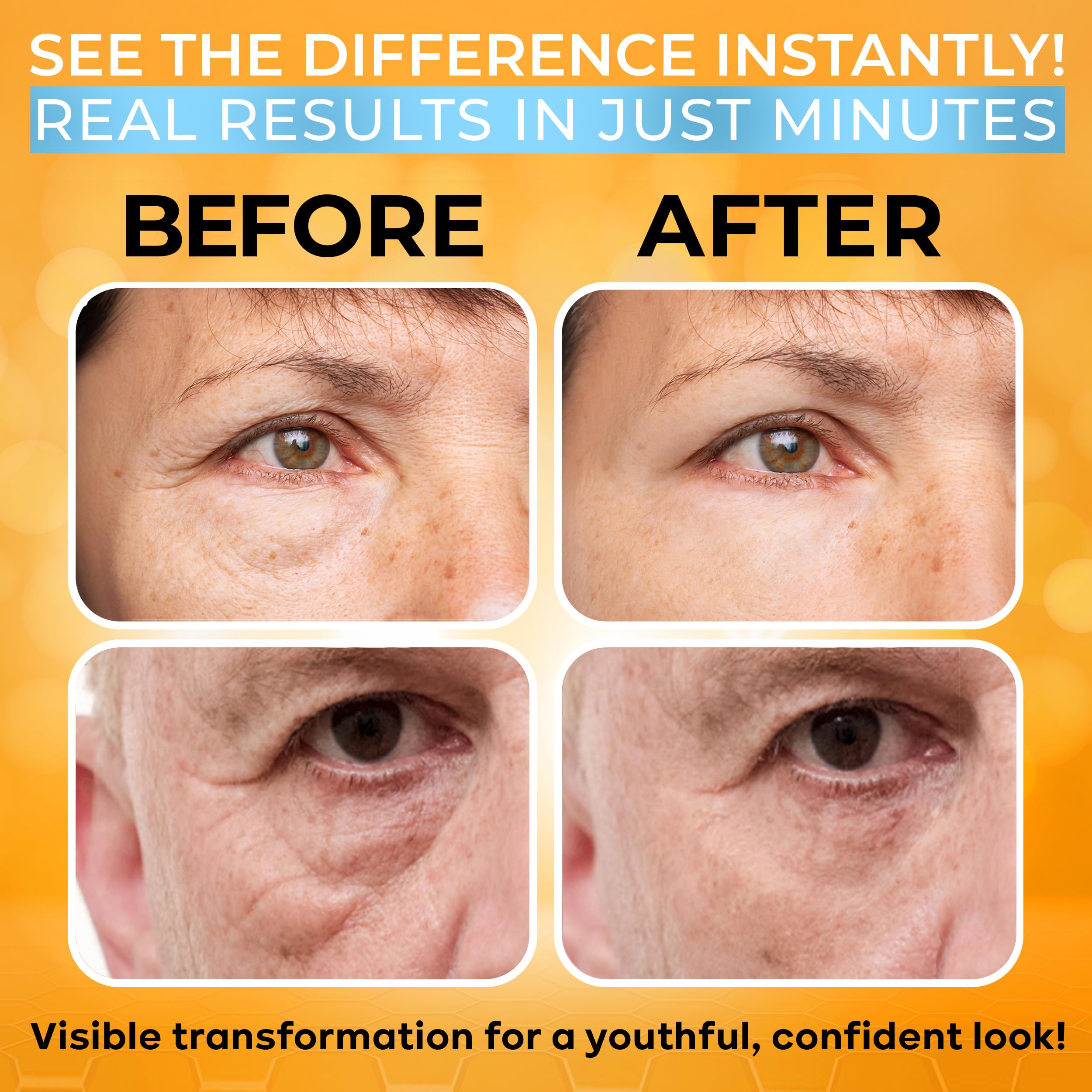 SEAMANTIKA Collagen Under Eye Cream for Puffiness and Bags 0.8 Fl Oz - Under Eye Firming Cream Tightening Lifting Sagging Skin, Anti-Aging, Puffiness & Wrinkle Reducer in 5-7 Minutes, Fragrance-Free