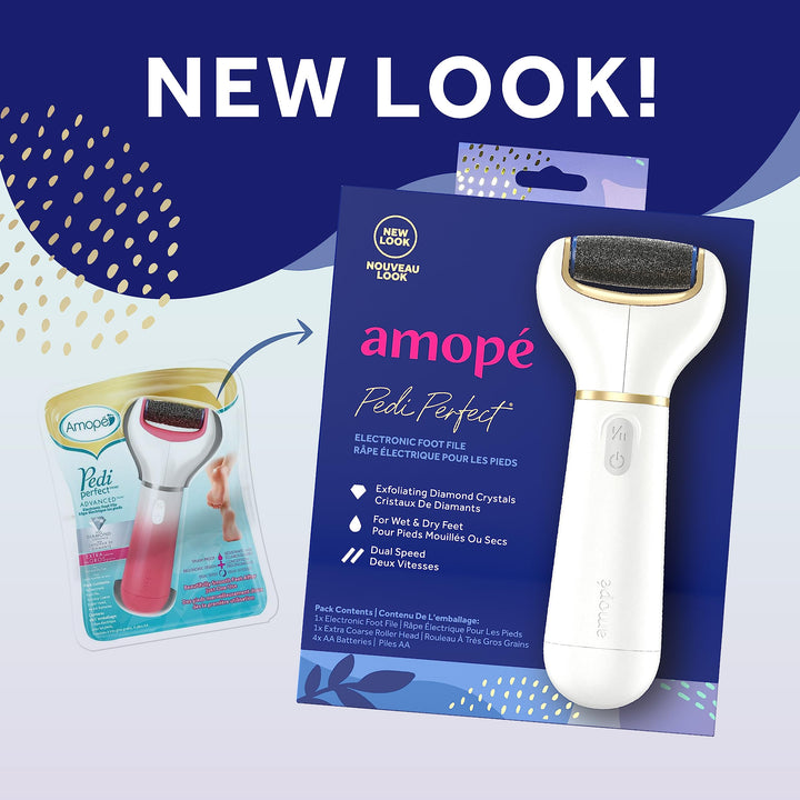 Amope Pedi Perfect Electronic Foot File, Regular Coarse