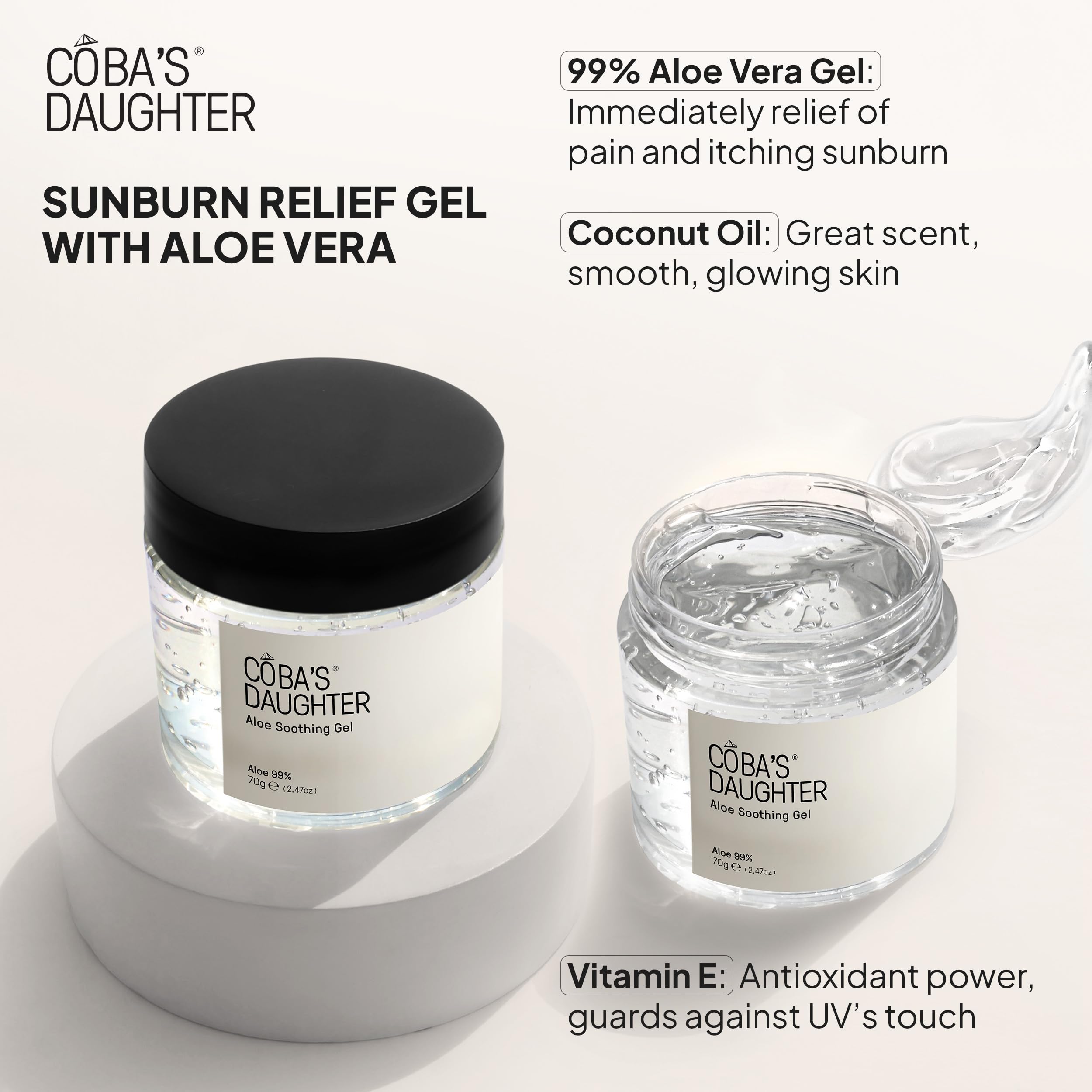 COBA'S DAUGHTER 3-Piece Body Care Gift Set | Honey Turmeric Scrubs & Almond Orange Scrubs | Soothing Aloe Vera Gel| Natural Exfoliating & Moisturizing | Shower Therapy for Women| Travel Size Beauty