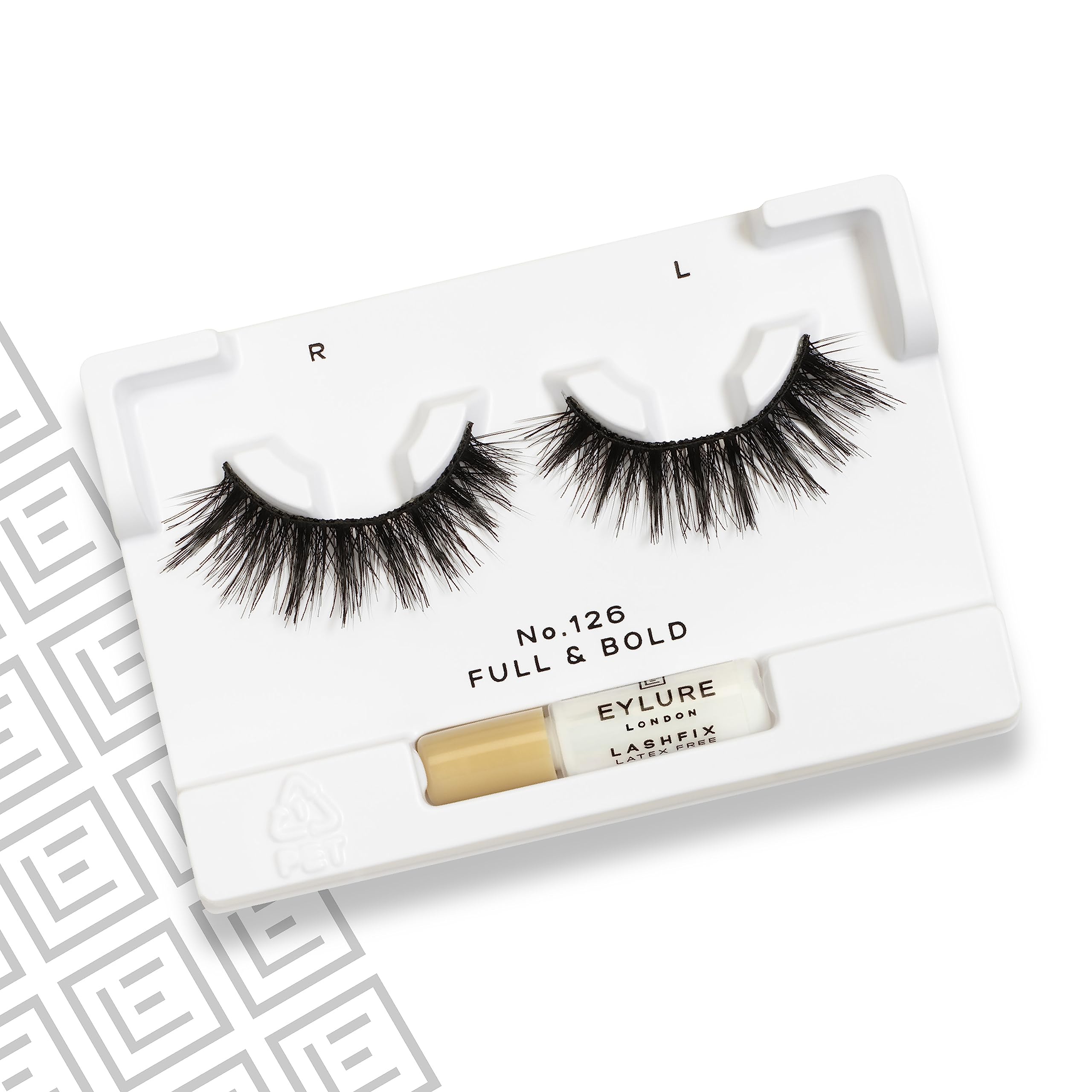 Eylure London Dramatic Reusable False Eyelashes Style No.126 | Includes Latex Free Vegan Adhesive with 18 Hour Hold | Last up to 5 Wears