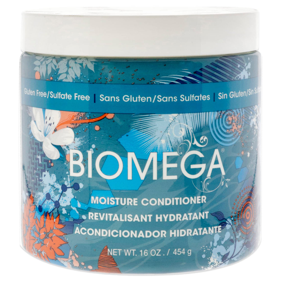 BIOMEGA Moisture Conditioner, Infused with Keratin Amino Acids, for Damage and Elasticity Repair, 16 fl. oz