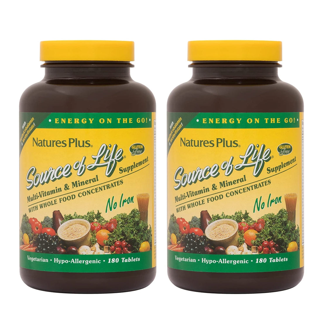 Source of Life No Iron, 180 Tablets, from Nature's Plus
