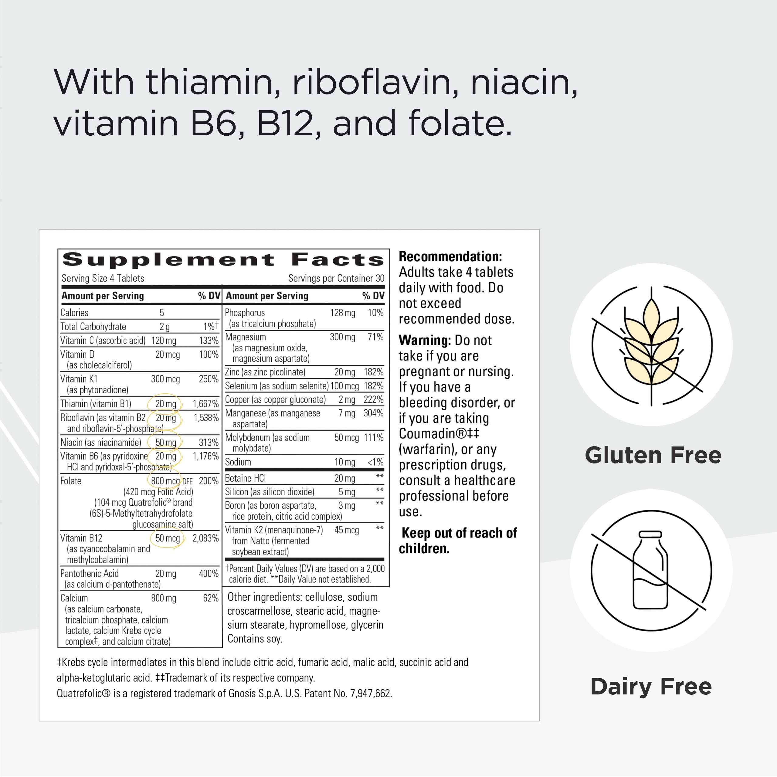 Integrative Therapeutics OsteoPrime Ultra - Comprehensive Bone Health Formula to Support Calcium Absorption * - Supplement with Vitamin D, Vitamin C, Magnesium, Zinc & Niacin - 120 Tablets