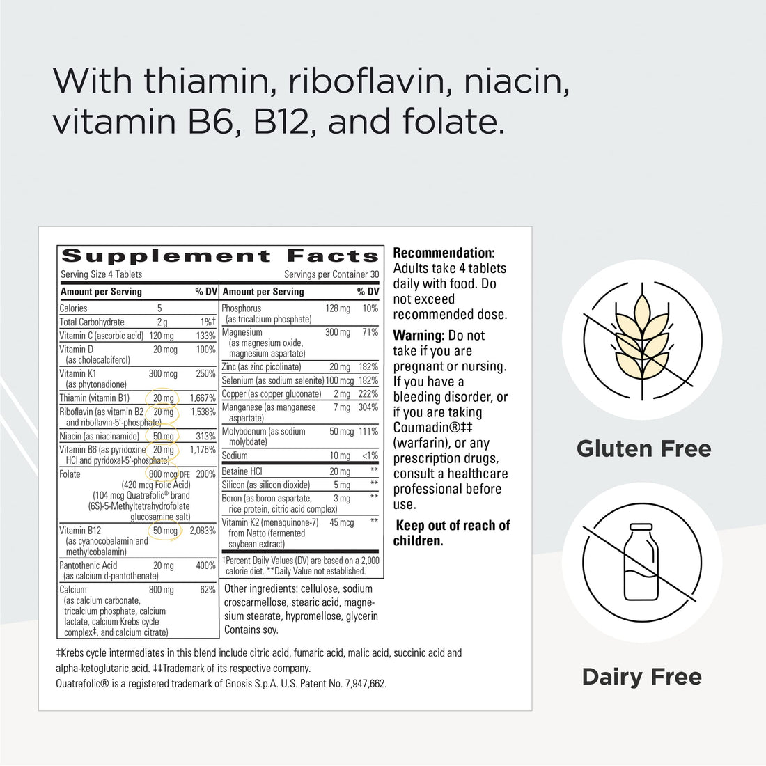 Integrative Therapeutics OsteoPrime Ultra - Comprehensive Bone Health Formula to Support Calcium Absorption * - Supplement with Vitamin D, Vitamin C, Magnesium, Zinc & Niacin - 120 Tablets