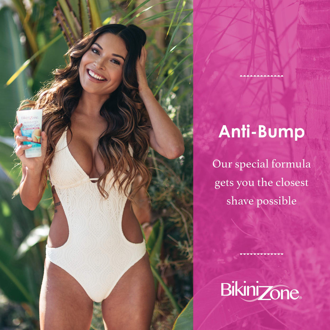 Bikini Zone Shave Gel Anti- Bumps 4oz (3 Pack)