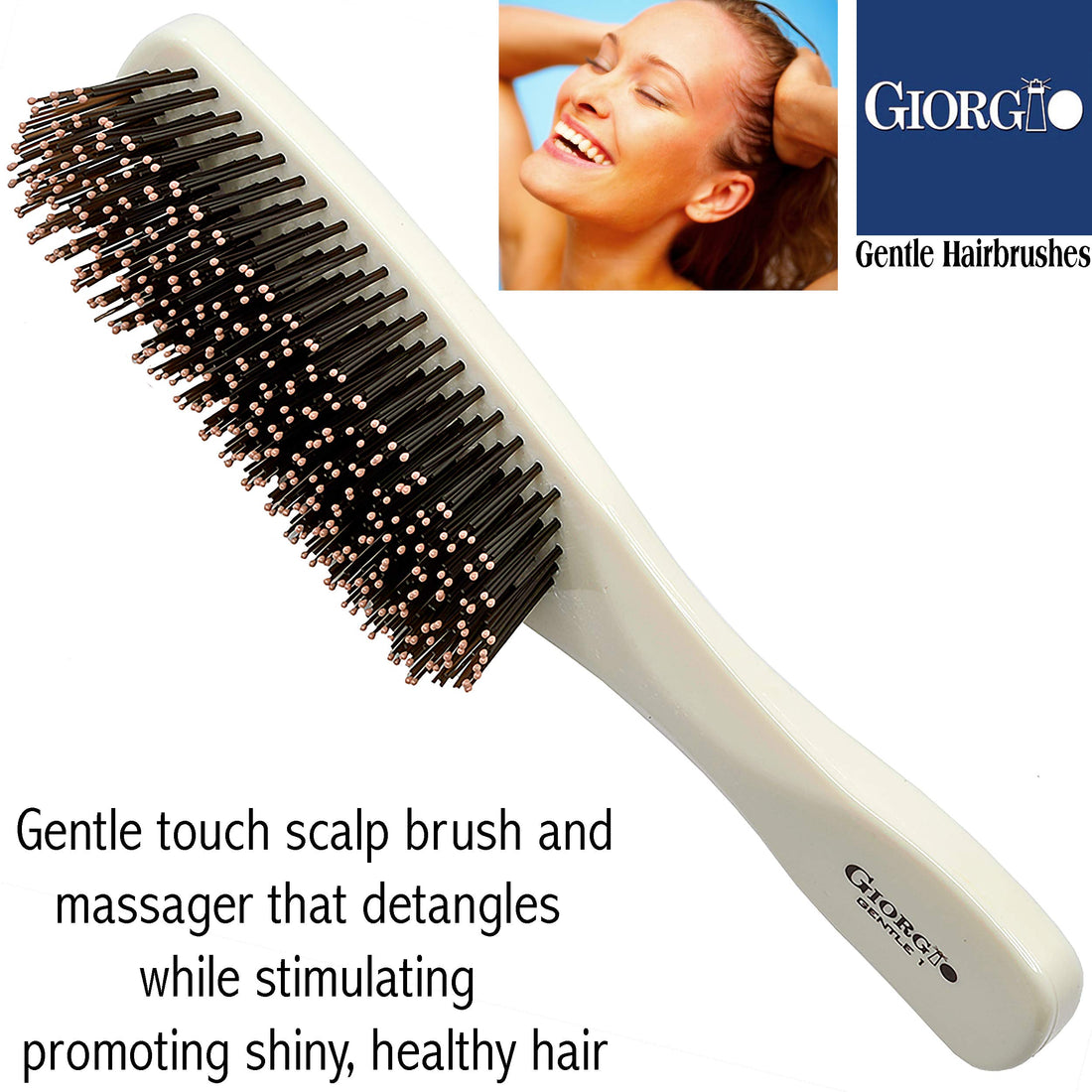 Giorgio Gentle Collection Hair Brush Ivory