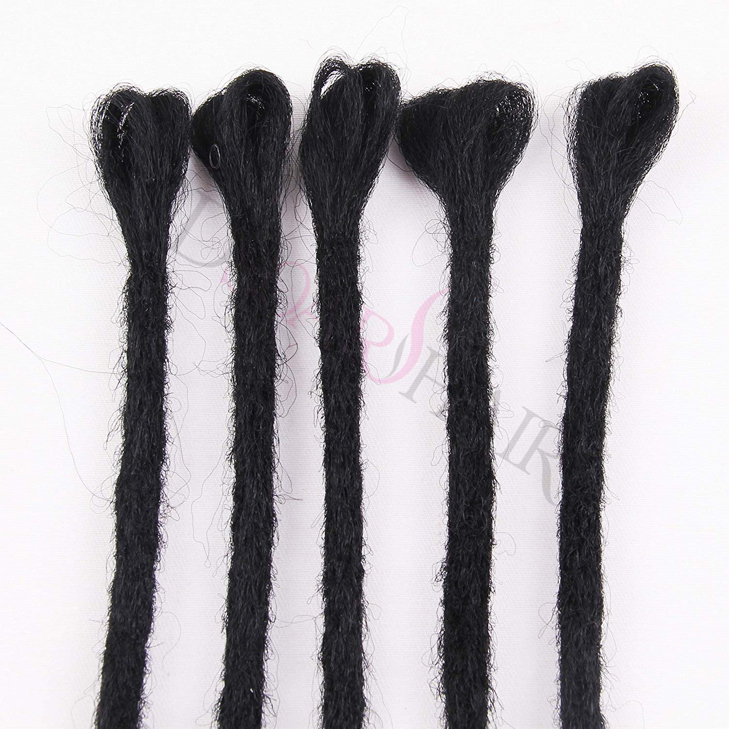 Dsoar Dreadlock Extensions For Women/Men 20 Inch Synthetic Dreads 12 Strands Handmade Fashion Reggae Locs Hip-Hop Crochet Dreadlocks(1#,Black Color)