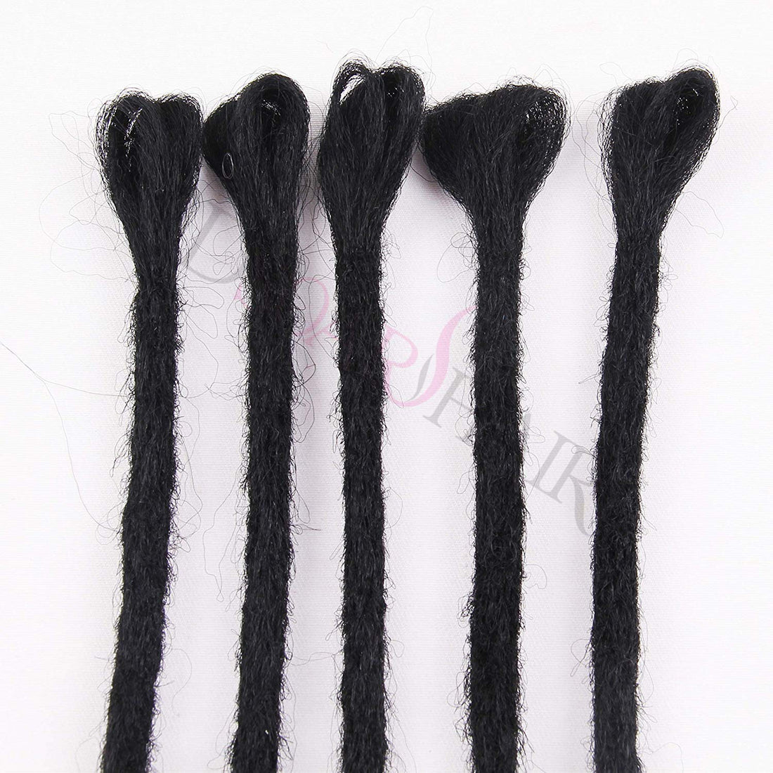 Dsoar Dreadlock Extensions For Women/Men 20 Inch Synthetic Dreads 12 Strands Handmade Fashion Reggae Locs Hip-Hop Crochet Dreadlocks(1#,Black Color)