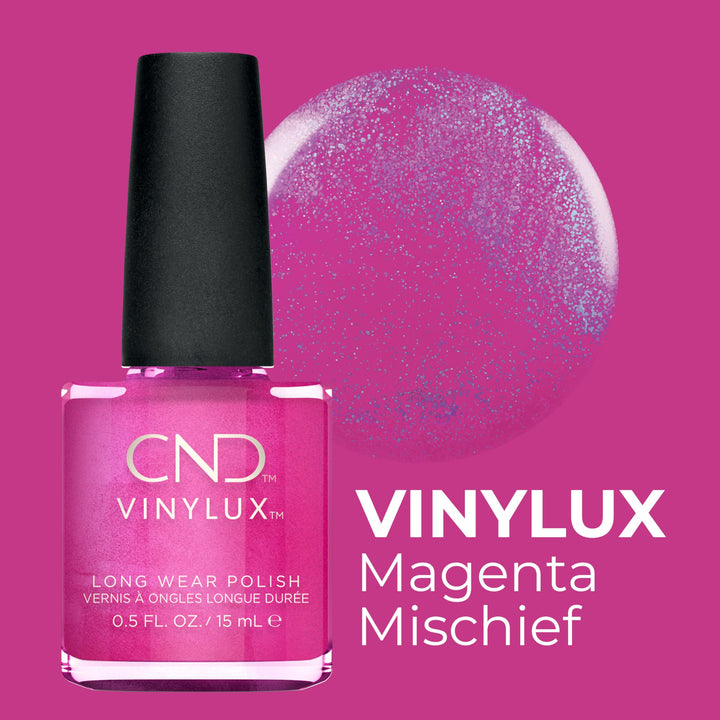 CND VINYLUX Magenta Mischief Pack of 1x 15ml