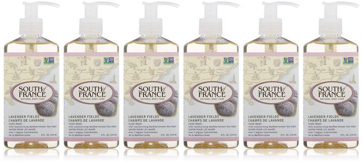 South of France Soothing Lavender Fields Hand Wash, Gluten Free, Cruelty Free, 8 Ounce (Pack of 3)