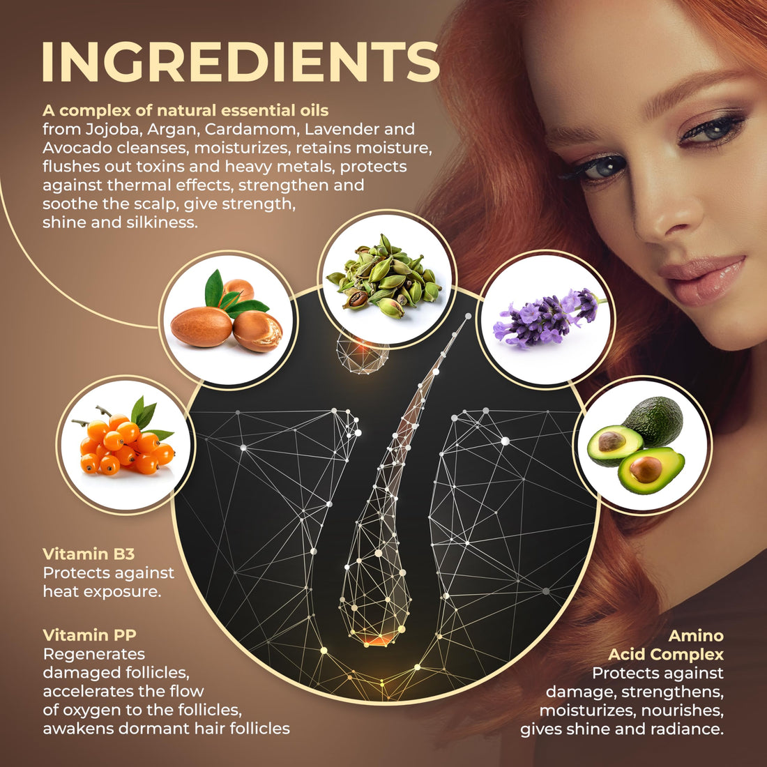 Moisturizing & Strengthening Shampoo and Conditioner Set, Natural with Biotin, Jojoba & Argan Oil, Sulfate-Free, Anti-Hair Loss, Hydrating for Dry, Damaged & Colored Hair, Frizz Control, 10 Fl Oz Each