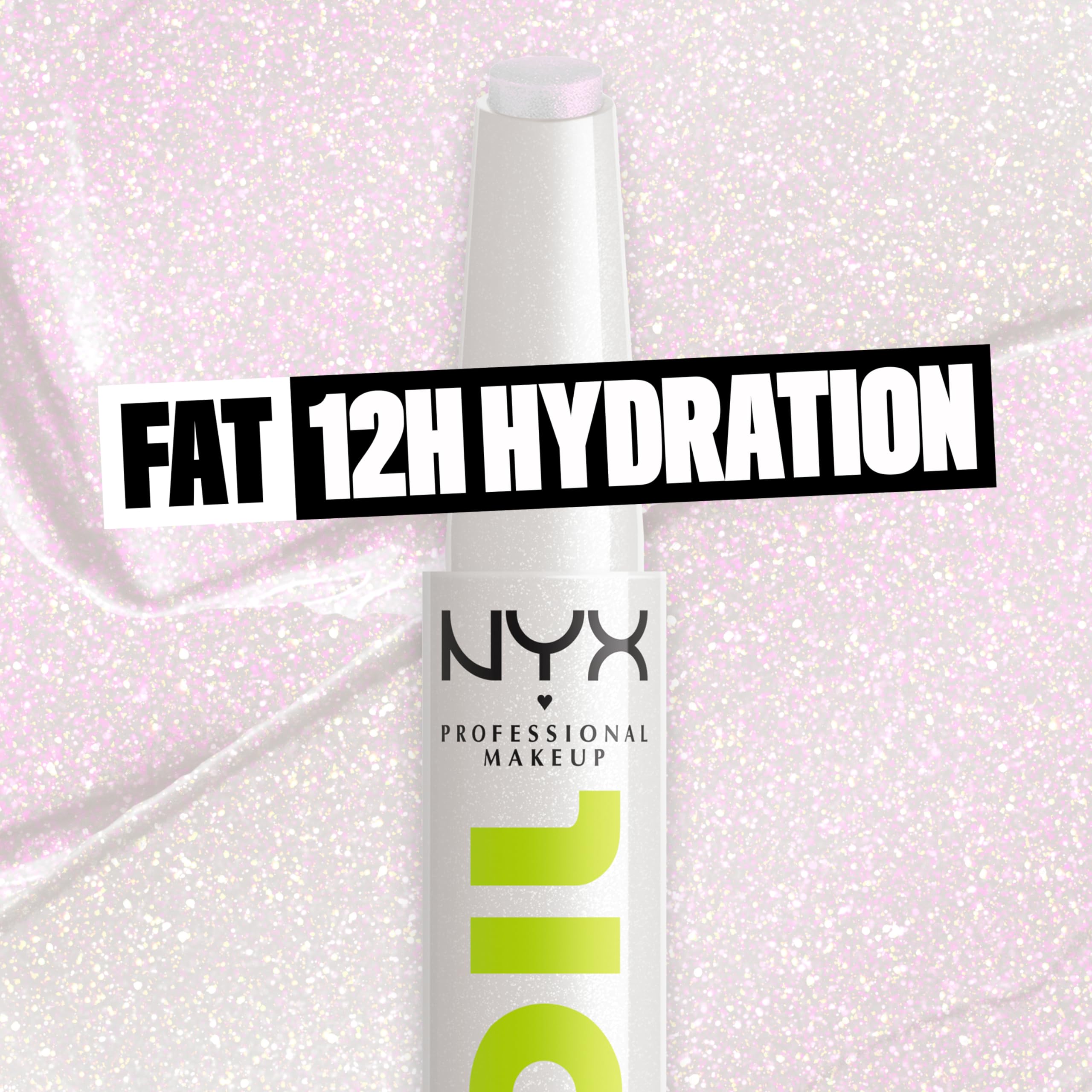 NYX PROFESSIONAL MAKEUP Fat Oil Slick Click, Lightweight, Buildable, Pigmented Vegan Lip Balm - Main Character