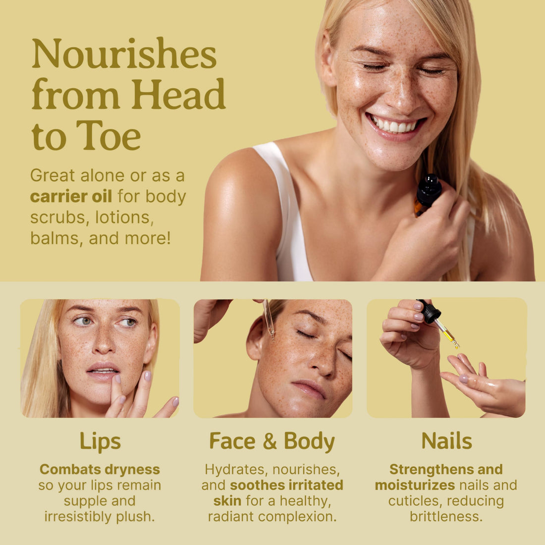 NEW Jojoba Oil. 4oz. Cold-pressed. Unrefined. Organic. 100% Pure. Anti-inflammatory. Hexane-free. Rejuvenates Skin. Softens Hair. Natural Moisturizer. For Hair, Skin, Nails, Beard, Stretch Marks.