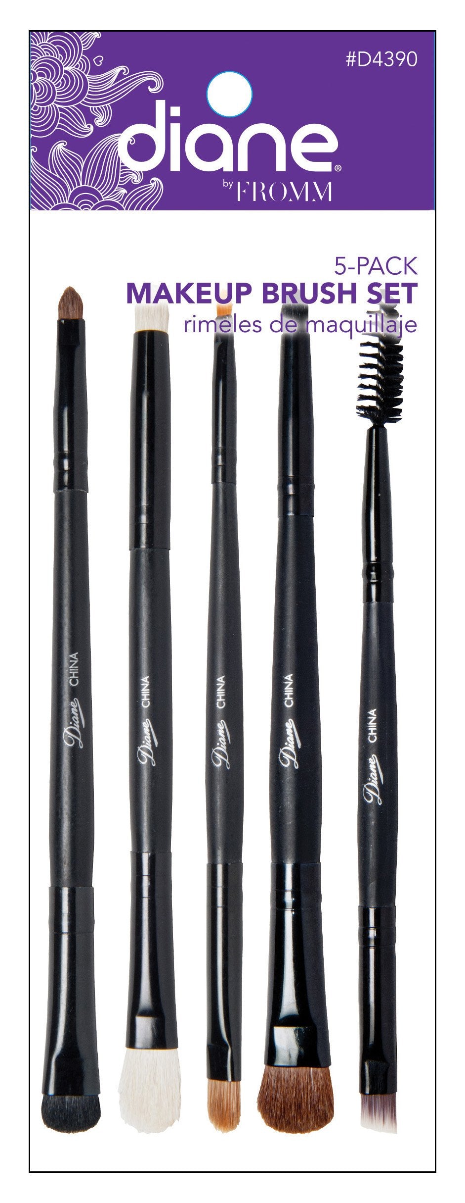 Diane 5-Piece Double-Sided Eye Makeup Brush Set