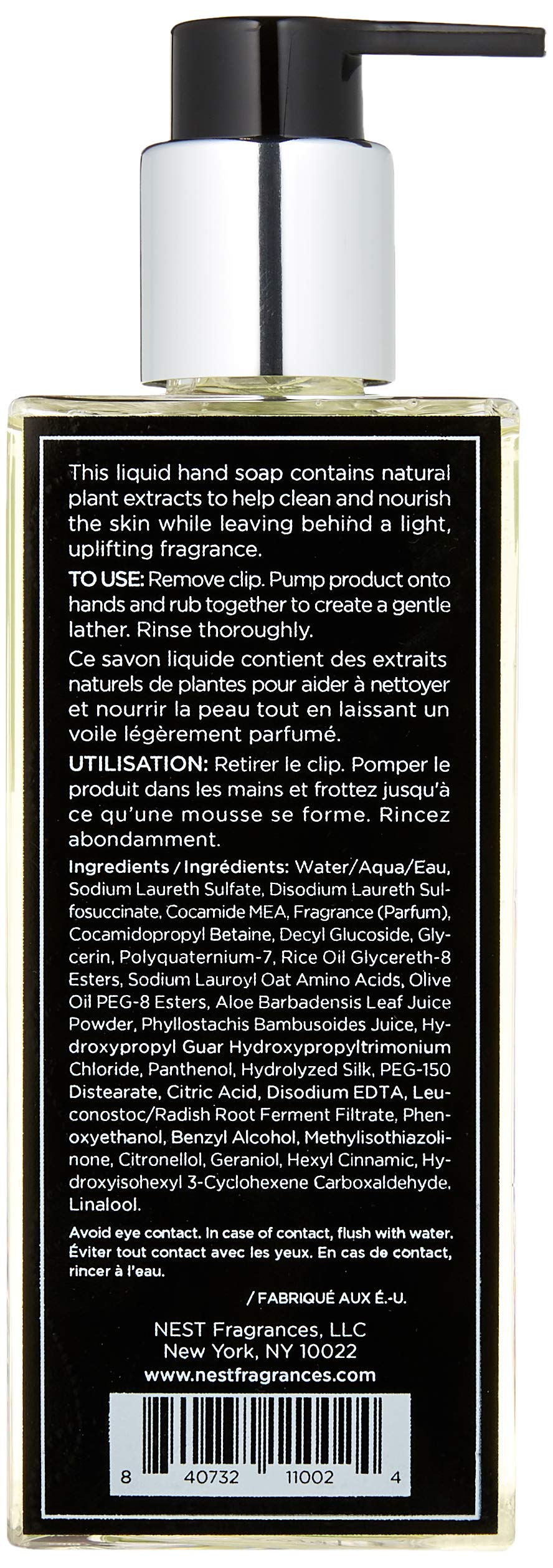 NEST Fragrances Liquid Hand Soap- Bamboo , 10 oz