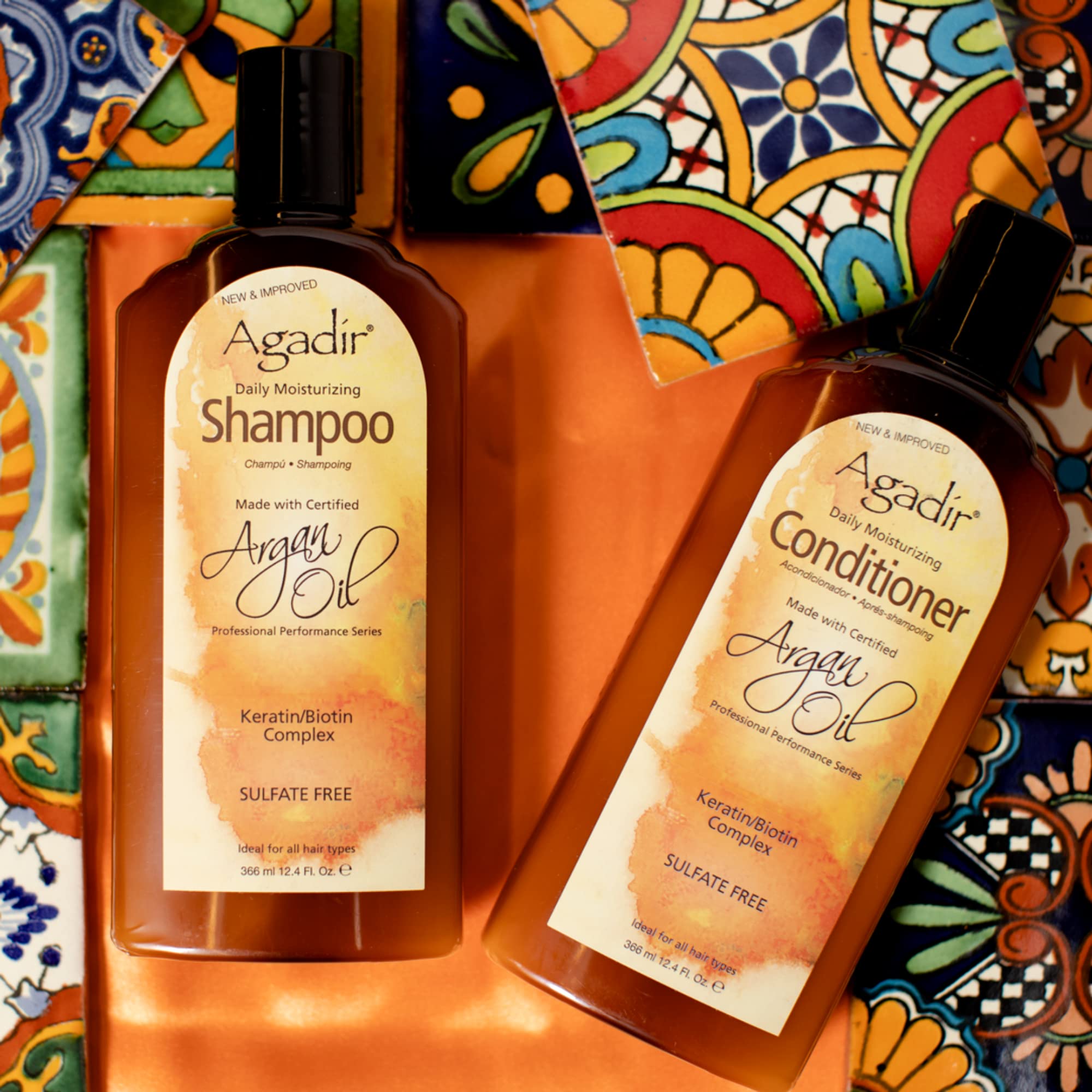 Daily Moisturizing Shampoo ( For All Hair Types ) - Agadir Argan Oil - Hair Care - 355ml/12oz