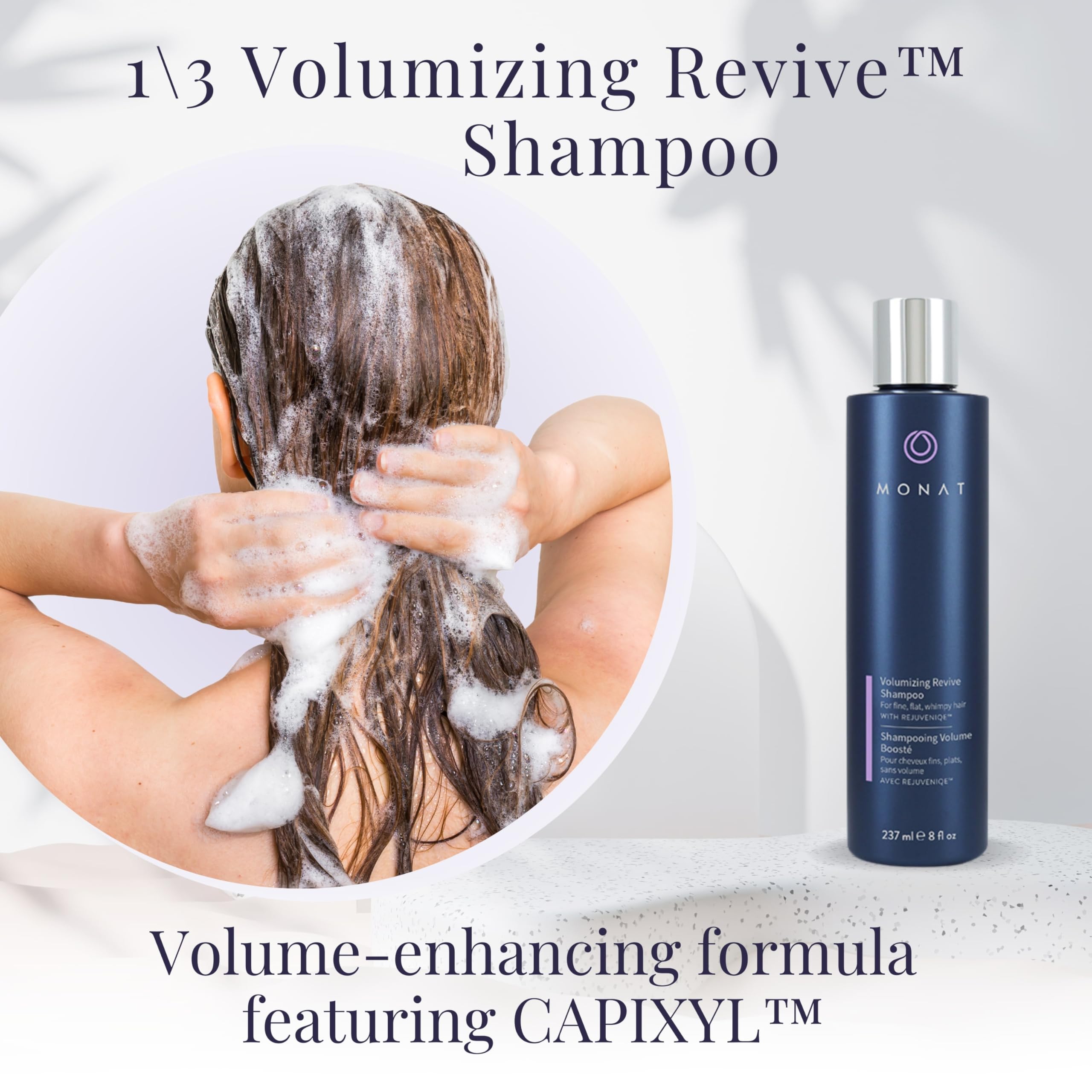 MONAT Revive Volumizing System – Hair Volume Enhancer Set with Revive Shampoo Volumizing Conditioner & Volume And Lift Spray