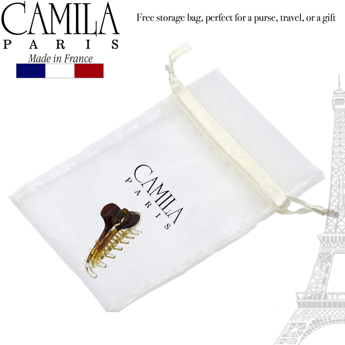 CP2381, CLIP Small NARROW, OPEN, BROW & CRISTAL