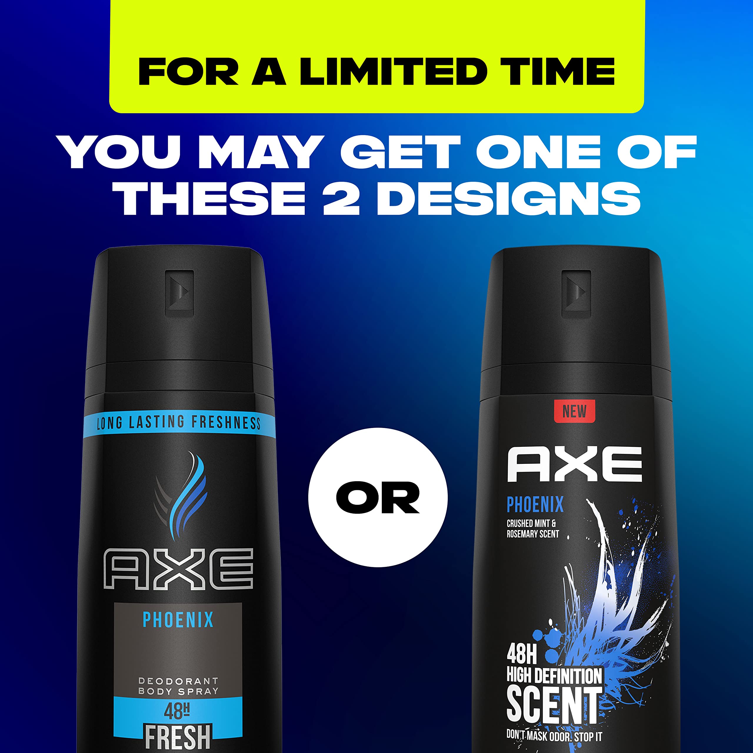 AXE Body Spray for Men, Phoenix, 4 oz, 4 count