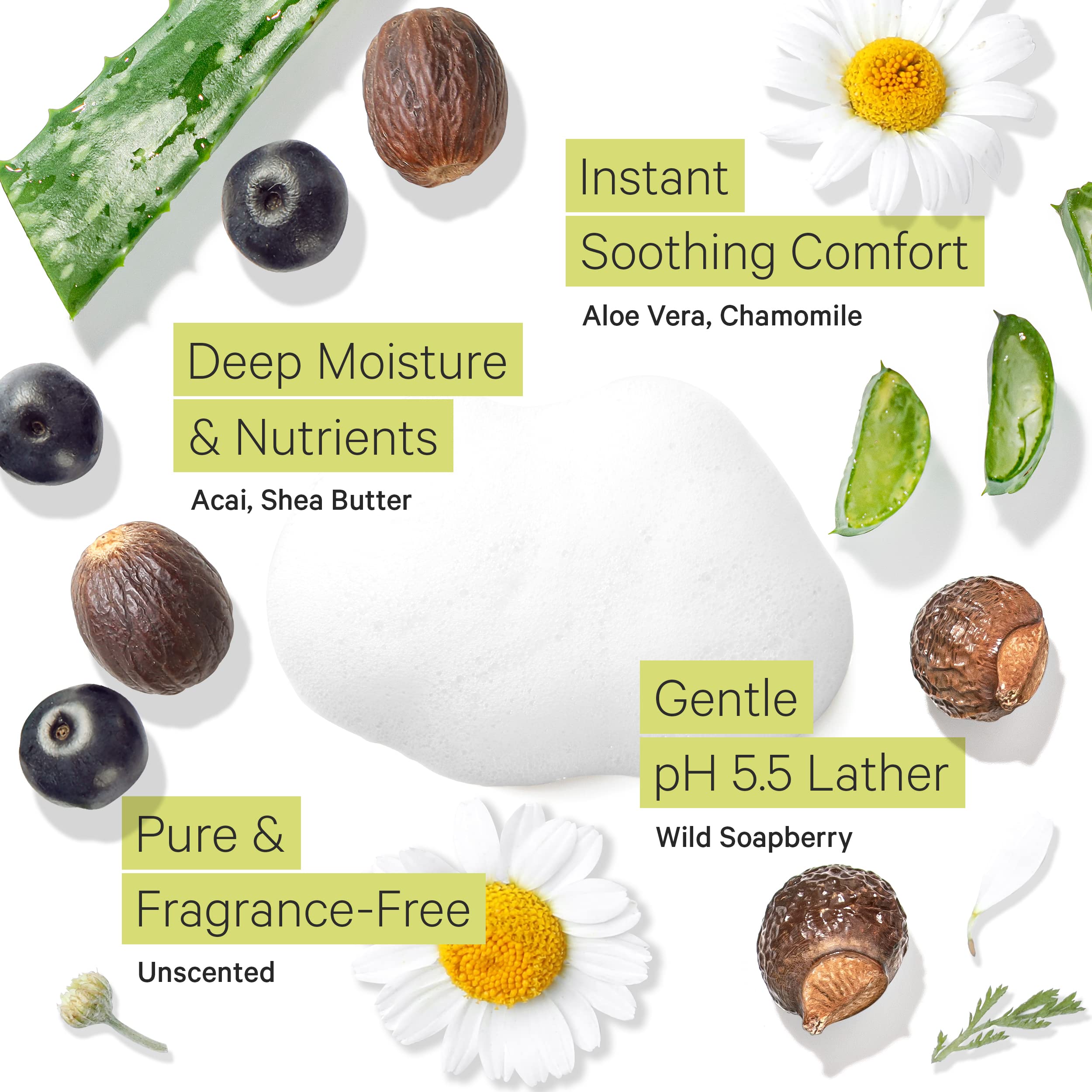 Tree To Tub Natural Face Wash for Sensitive Skin , 6 Oz