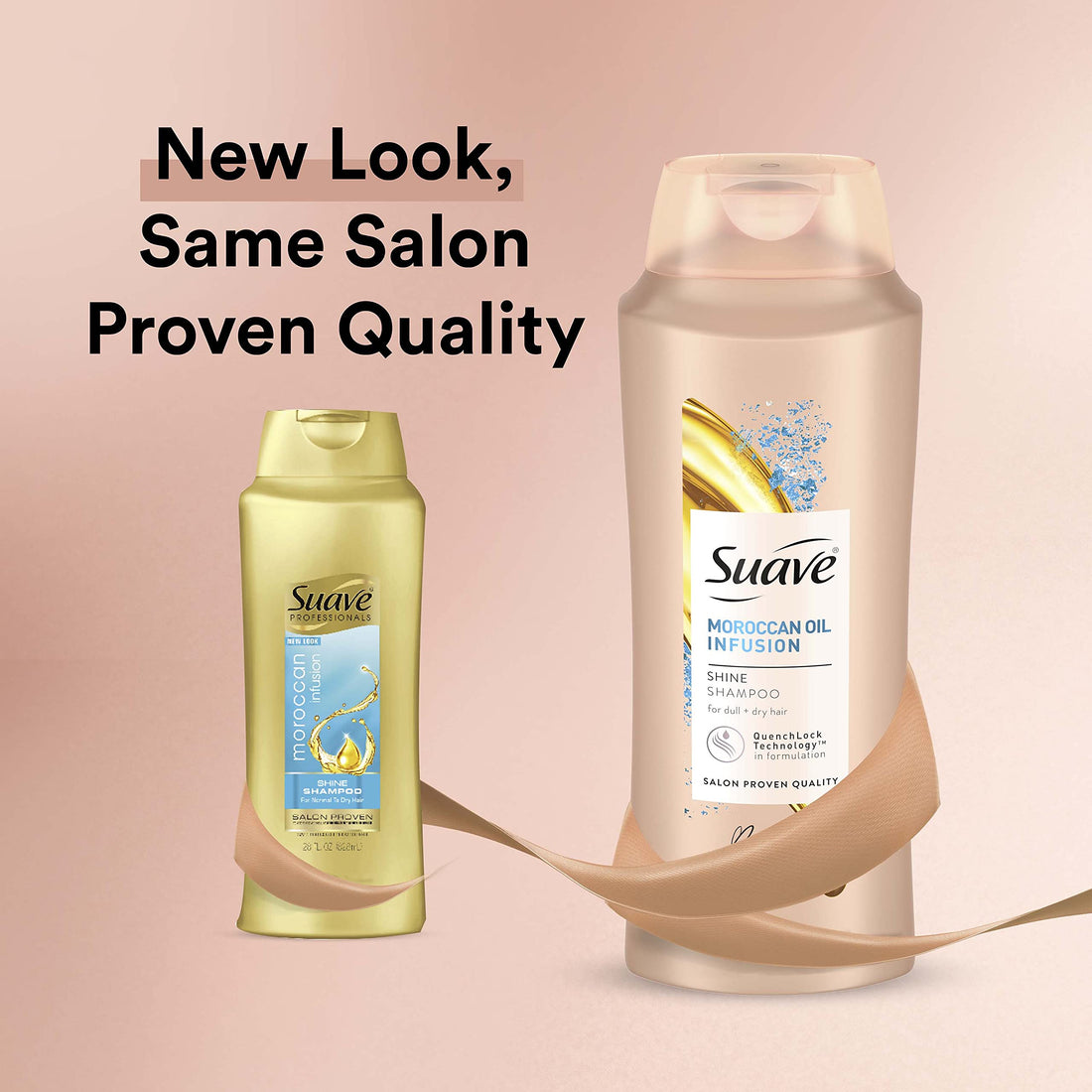 Suave Professionals Shine Shampoo, Moroccan Infusion 28 oz, Pack of 4