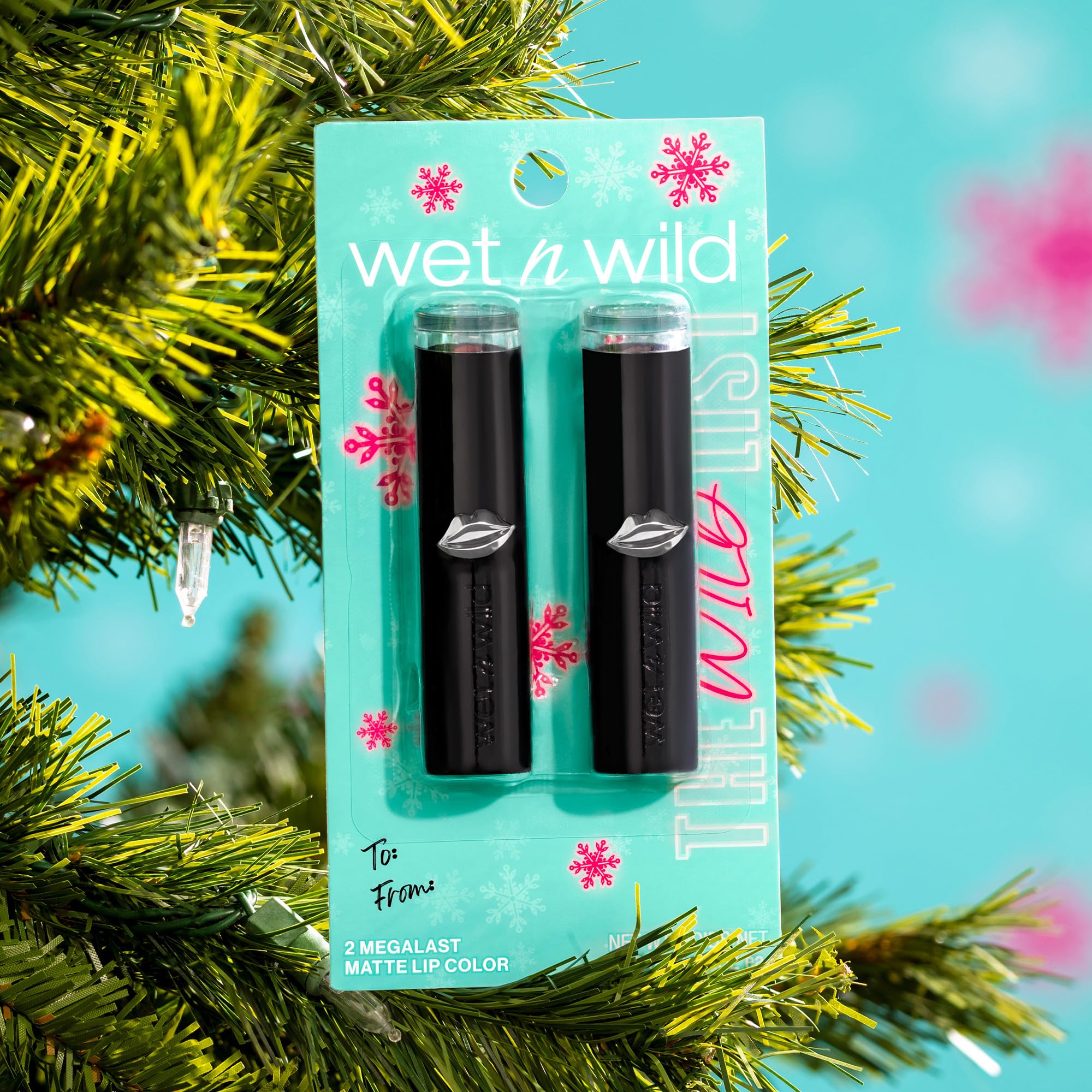 wet n wild The Wild List Mega Last Matte Duo | Stoplight Red & Mochalicious | Holiday Gift Sets | Stocking Stuffers