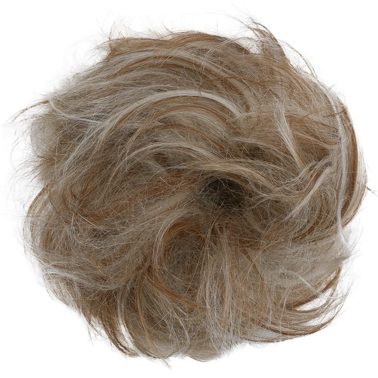 strawberry blonde mix 30H613 H312 : PRETTYSHOP 100% Human Hair Scrunchy Scrunchie Bun Up Do Hair Piece Hair Ribbon Ponytail Extensions Wavy Curly Messy Div. colours (strawberry blonde mix 30H613 H312)