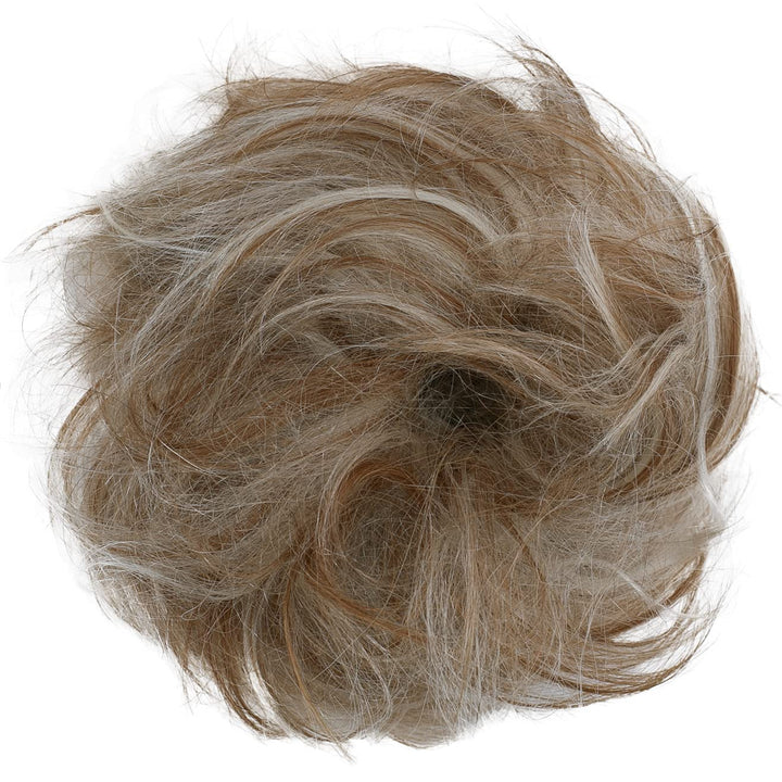 strawberry blonde mix 30H613 H312 : PRETTYSHOP 100% Human Hair Scrunchy Scrunchie Bun Up Do Hair Piece Hair Ribbon Ponytail Extensions Wavy Curly Messy Div. colours (strawberry blonde mix 30H613 H312)