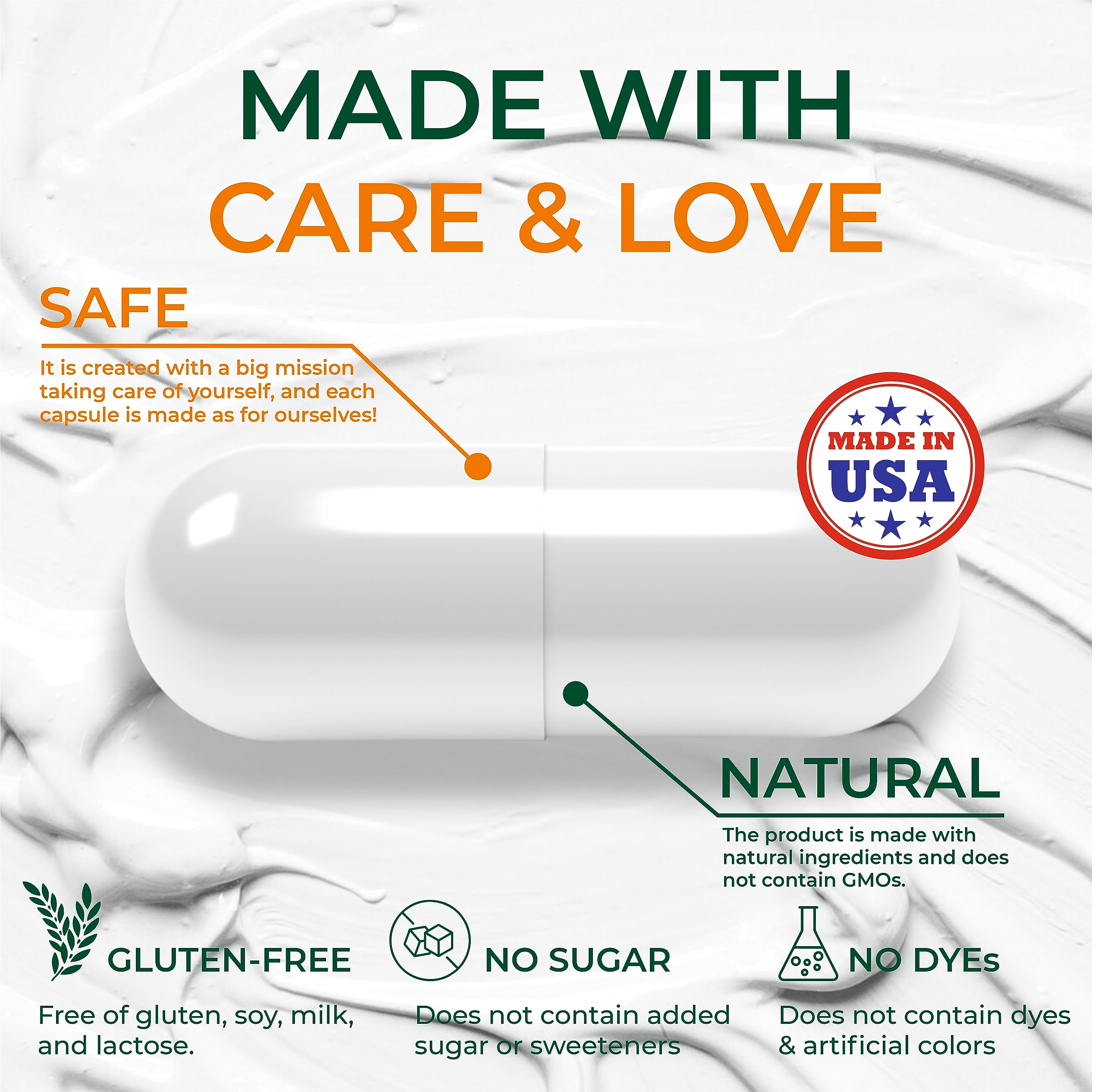 SIRUNES Chicken Collagen Capsules - Type II Collagen Nutritional Supplement for Joint, Skin & Bone Support - Non-GMO, Anti-Aging Dietary Supplements with Hydrolyzed Collagen Peptides - 120 Capsules