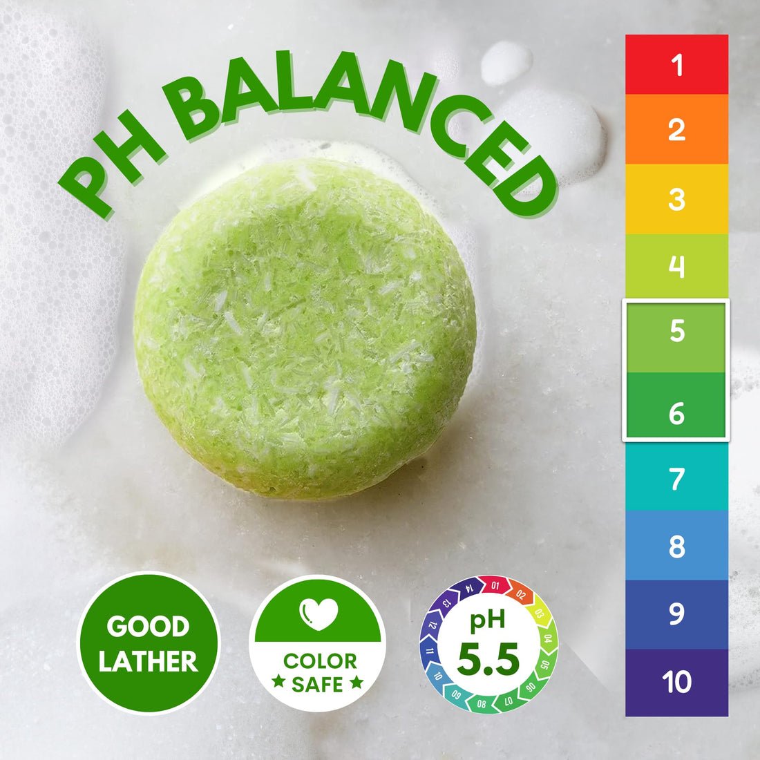 Muun Rice Water Shampoo and Conditioner Bar Pack 3 - Hair Growth, Thickening, Strengthening, Anti Hair Loss, Volumize & pH Balanced - Sulfate & Silicone Free For All Hair Type