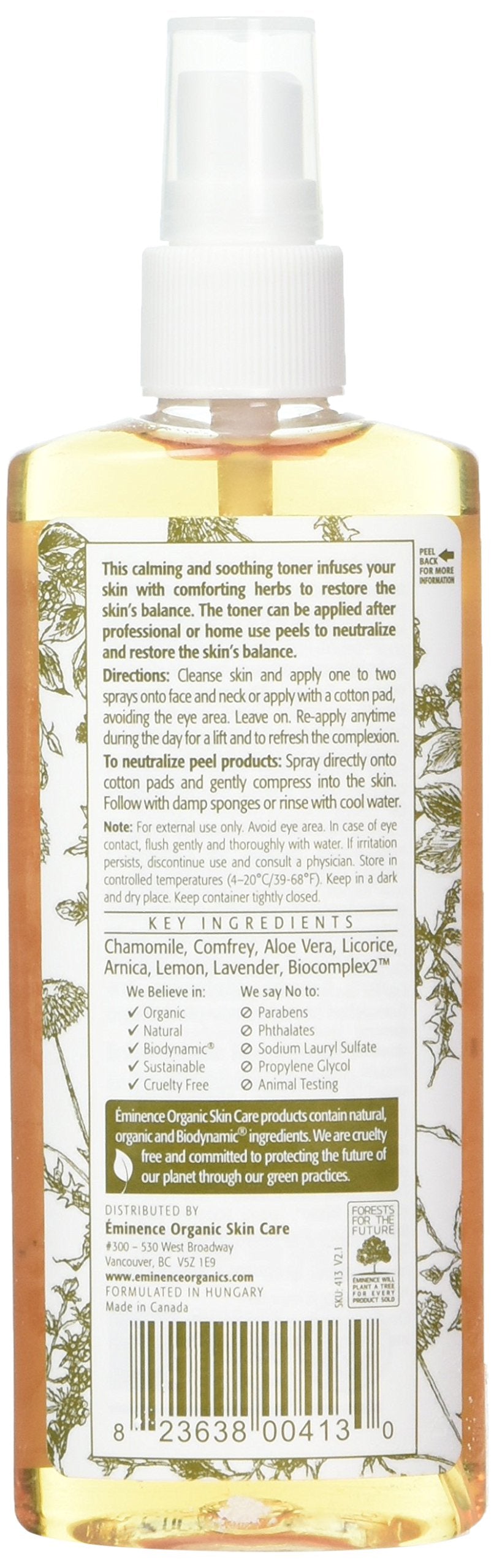 Eminence Soothing Chamomile Tonique, 4.2 Ounce