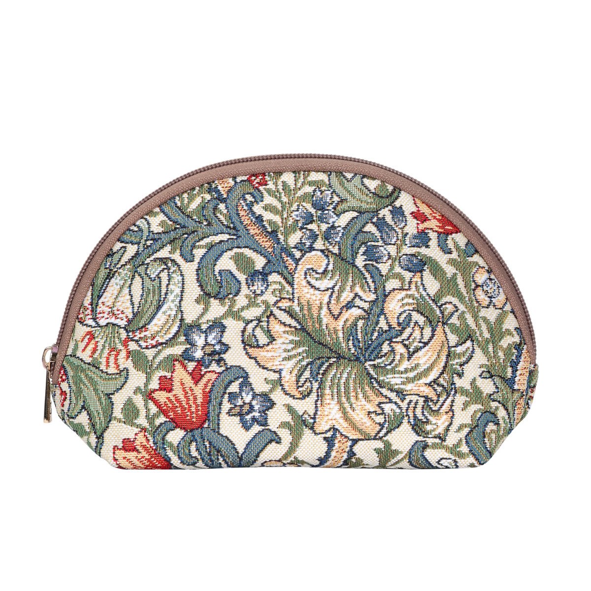 Signare Tapestry cosmetic bag makeup bag for Women with William Morris Golden Lily Design (COSM -GLILY)