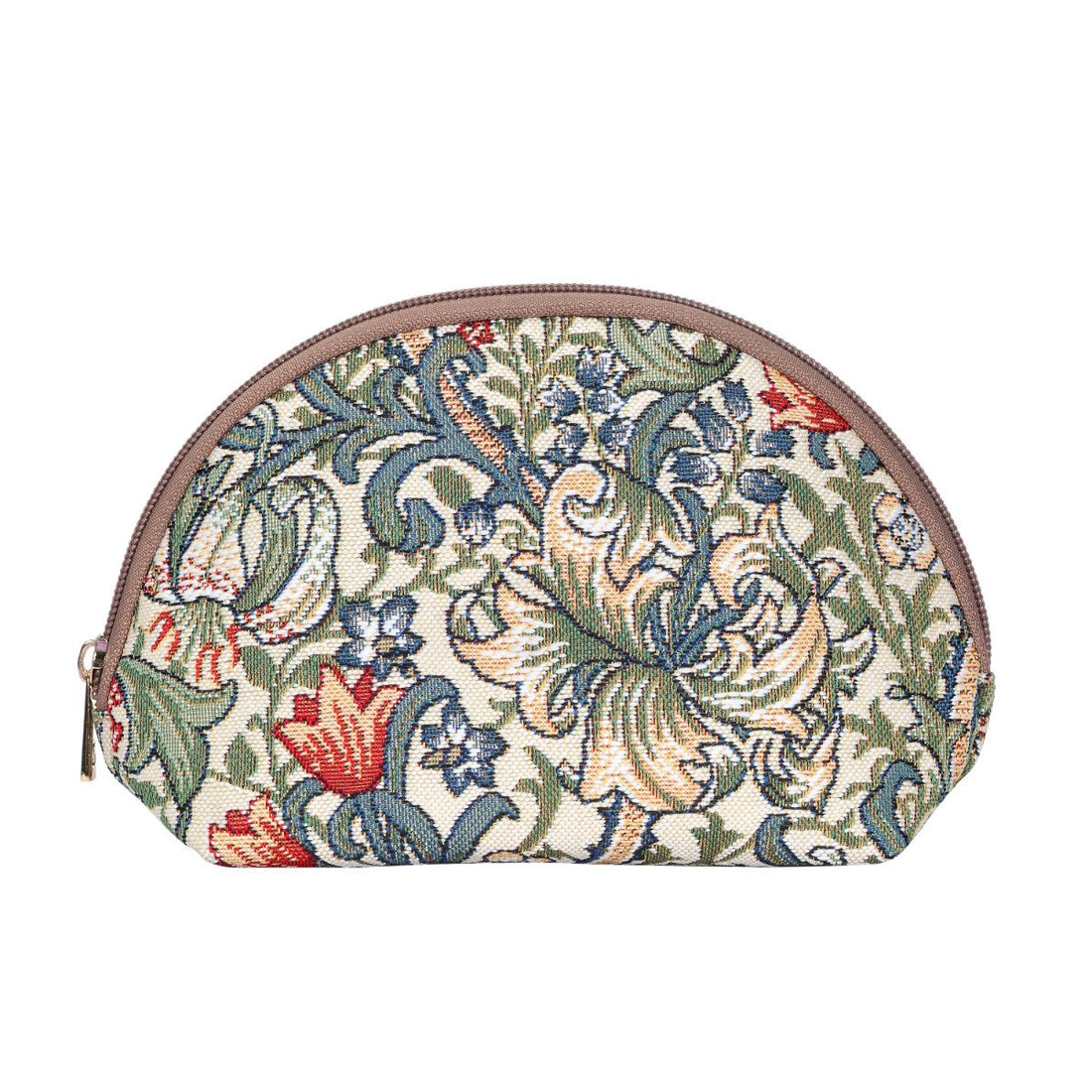 Signare Tapestry cosmetic bag makeup bag for Women with William Morris Golden Lily Design (COSM -GLILY)