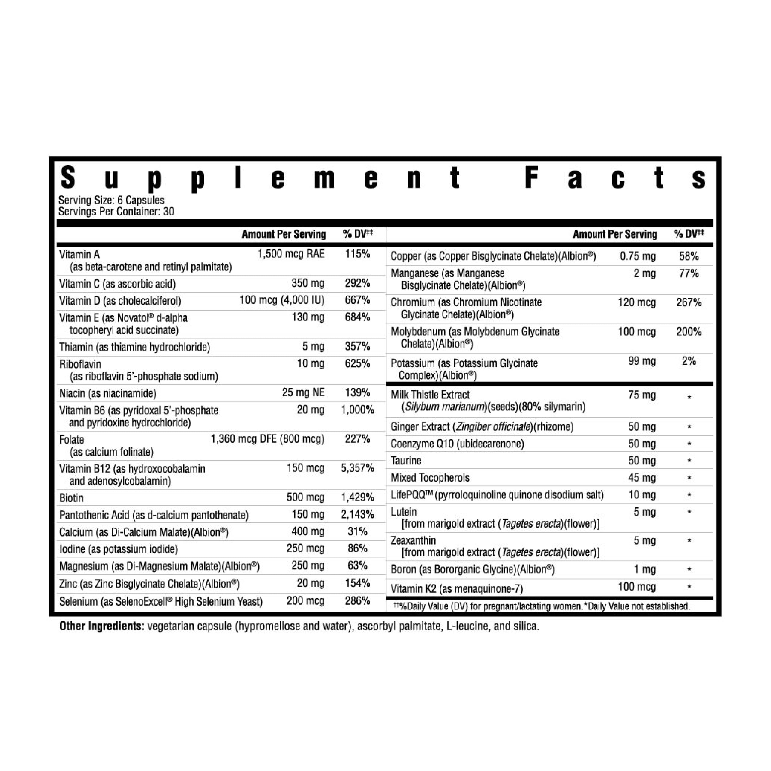 Seeking Health Optimal Prenatal Methyl-Free, Non-Methylated Folate and B12, Pregnancy Support, B6 and Ginger for Digestive Comfort, Supports Healthy Fetal Development, Vegetarian (180 Capsules)