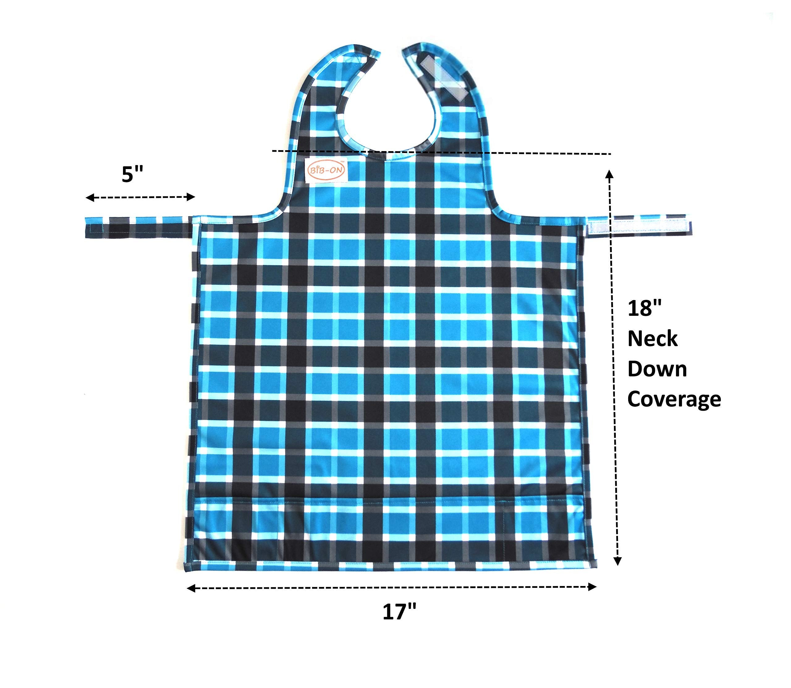 BIB-ON, Full-Coverage Bib and Apron Combination for Infant, Baby, Toddler Ages 0-4. (Planes)