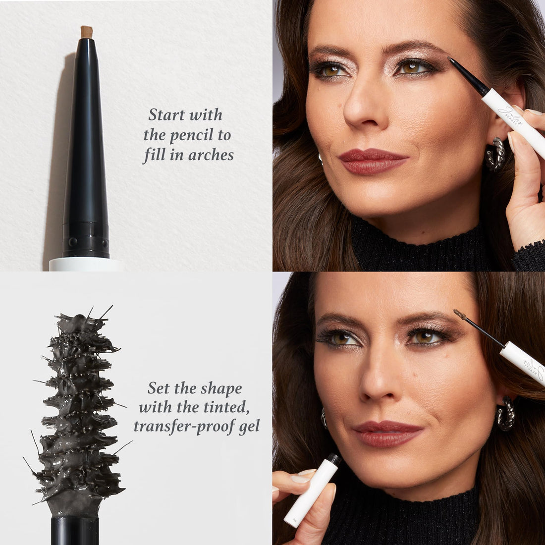 Julep Brow 101 Sculpting Pencil & Tinted Brow Gel Set - Dual-Ended Eyebrow Tool with Brush and Precision Tip - Long-Lasting, Waterproof Formula for Perfectly Defined and Tinted Brows -Taupe