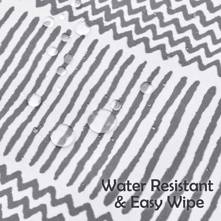 Splat Mat for Under High Chair/Arts/Crafts, Triluby 51 Waterproof Non Slip Food Splash Mat for Eating Mess, Washable Weaning Mat Reusable Spill Floor Protector (Stripe)