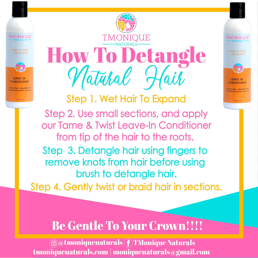 TMonique Naturals Tame & Twist Collection Leave In Conditioner