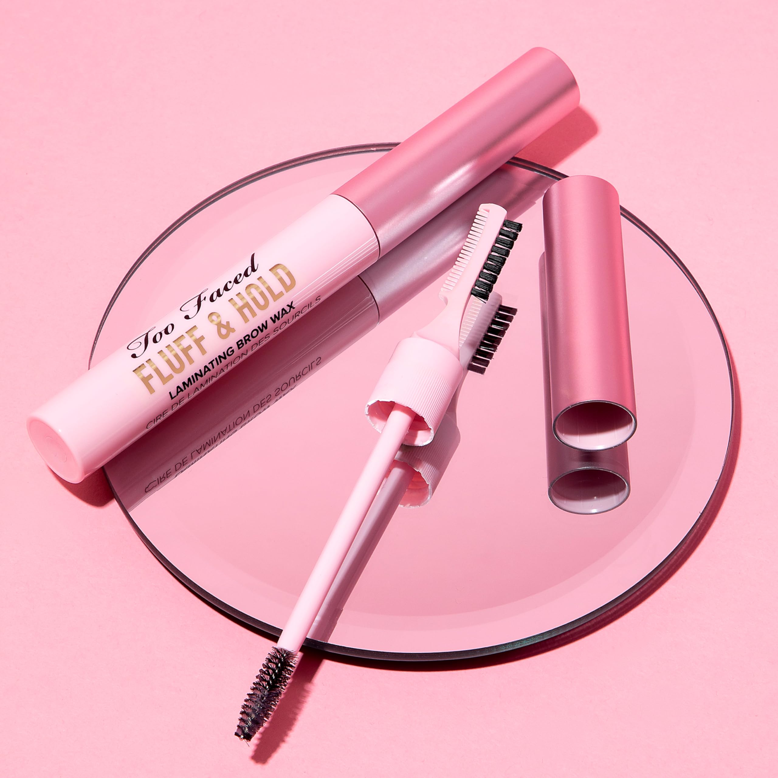 Too Faced Fluff & Hold Laminating Brow Wax | Volumizing, Vegan + Cruelty Free, 0.32 Ounce